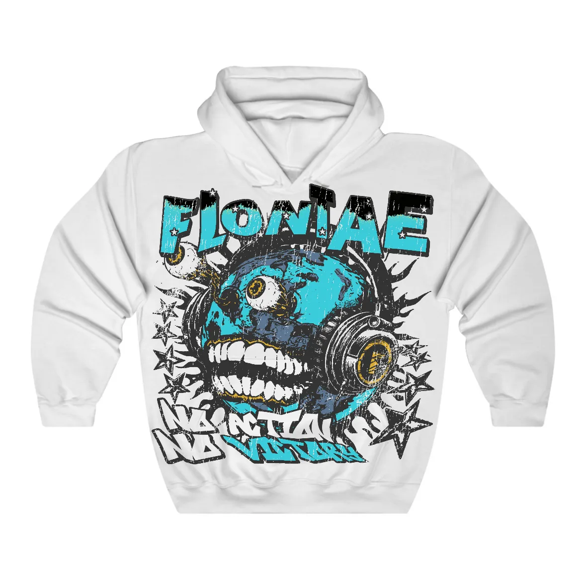 Gamma Blue 11s Flontae Hoodie World Domination Graphic sold by Flontae Clothing