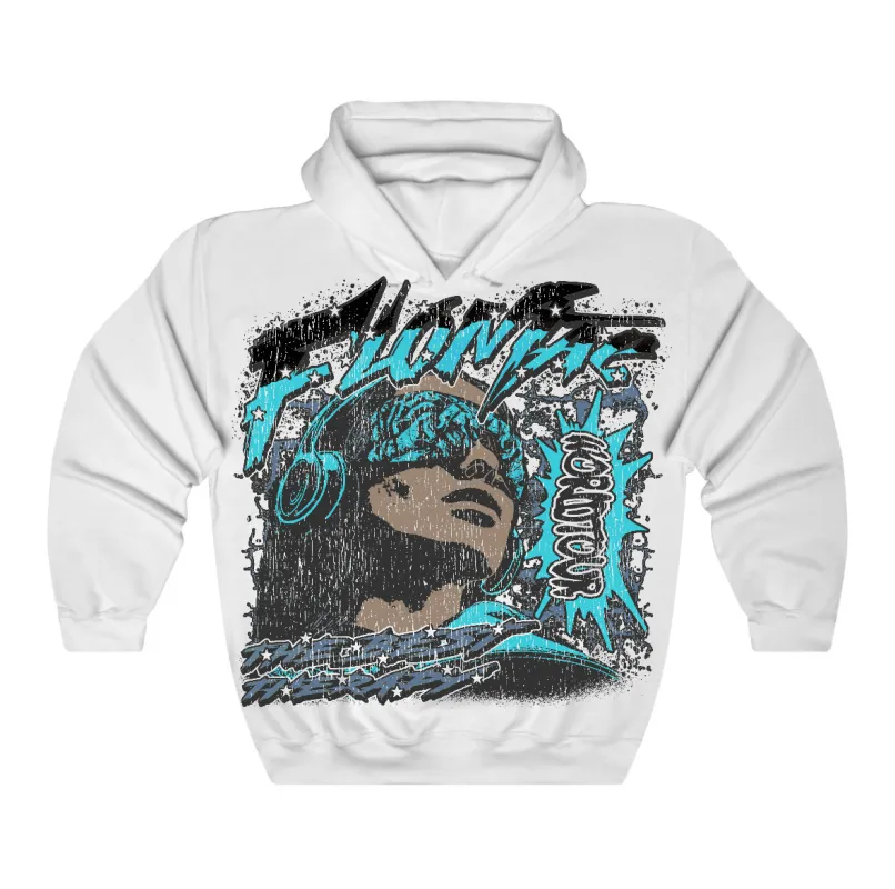 Gamma Blue 11s Flontae Hoodie Above Everyone Graphic sold by Flontae Clothing