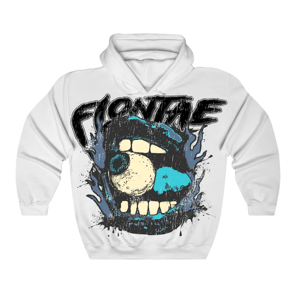 Gamma Blue 11s Flontae Hoodie Can't Miss Me Graphic sold by Flontae Clothing