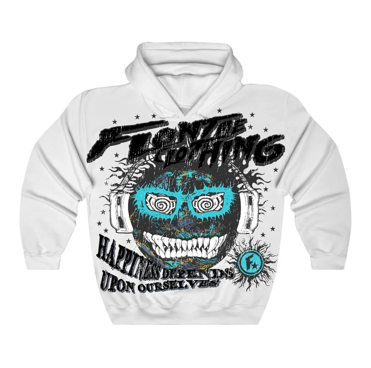 Gamma Blue 11s Flontae Hoodie Happiness Within Graphic sold by Flontae Clothing