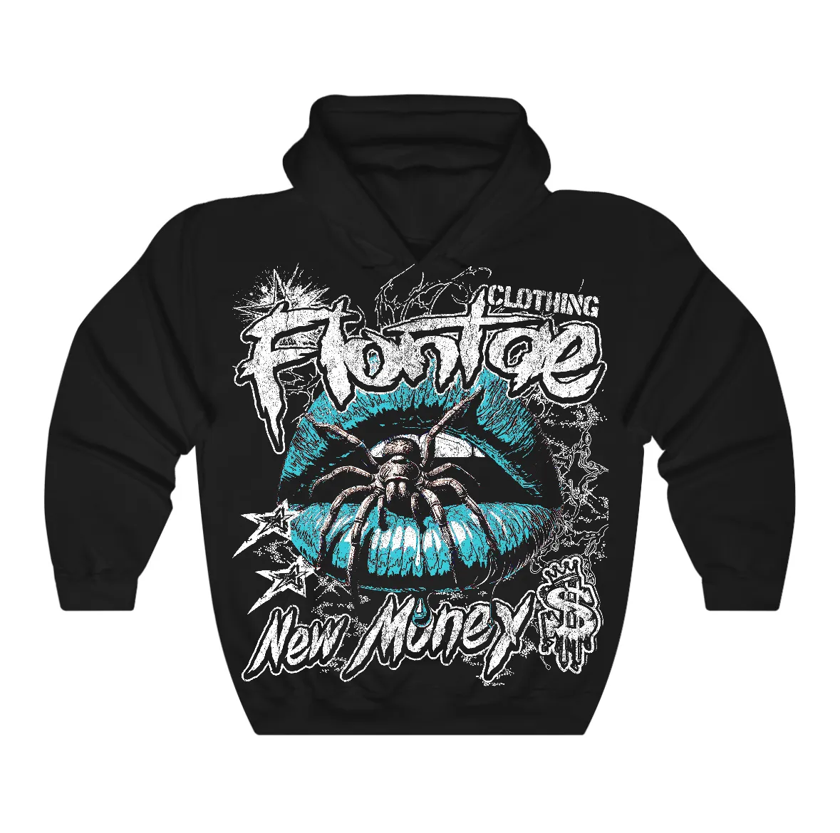 Gamma Blue 11s Flontae Hoodie All Mouth Graphic sold by Flontae Clothing