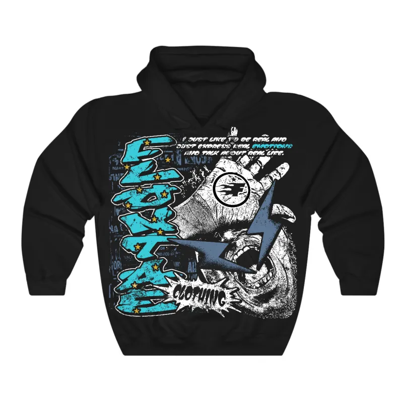 Gamma Blue 11s Flontae Hoodie Too Honest Graphic sold by Flontae Clothing