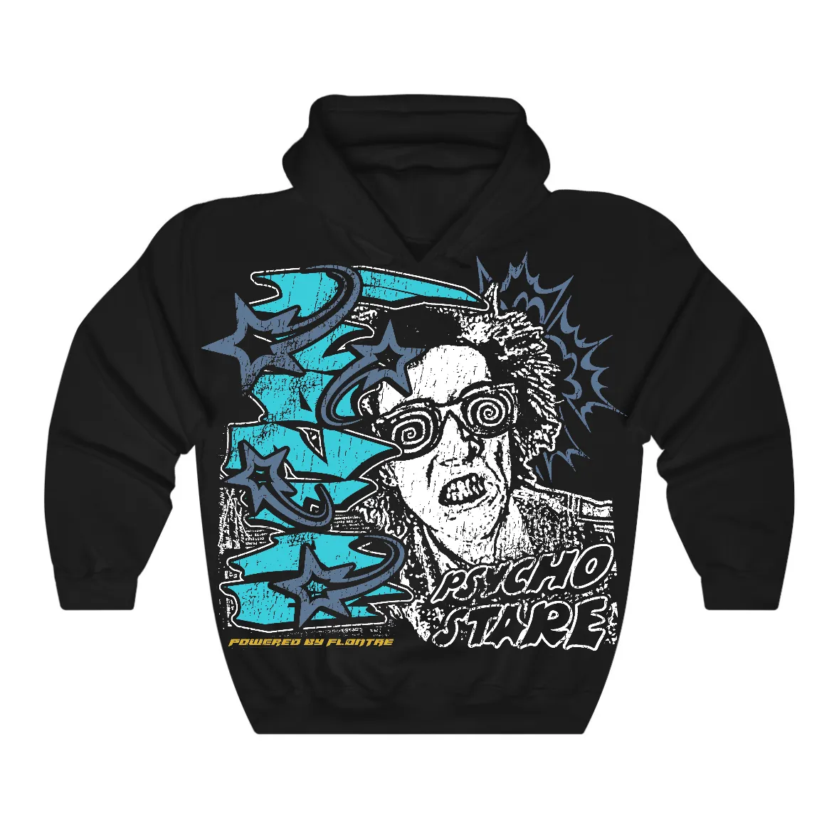 Gamma Blue 11s Flontae Hoodie Stare Graphic sold by Flontae Clothing
