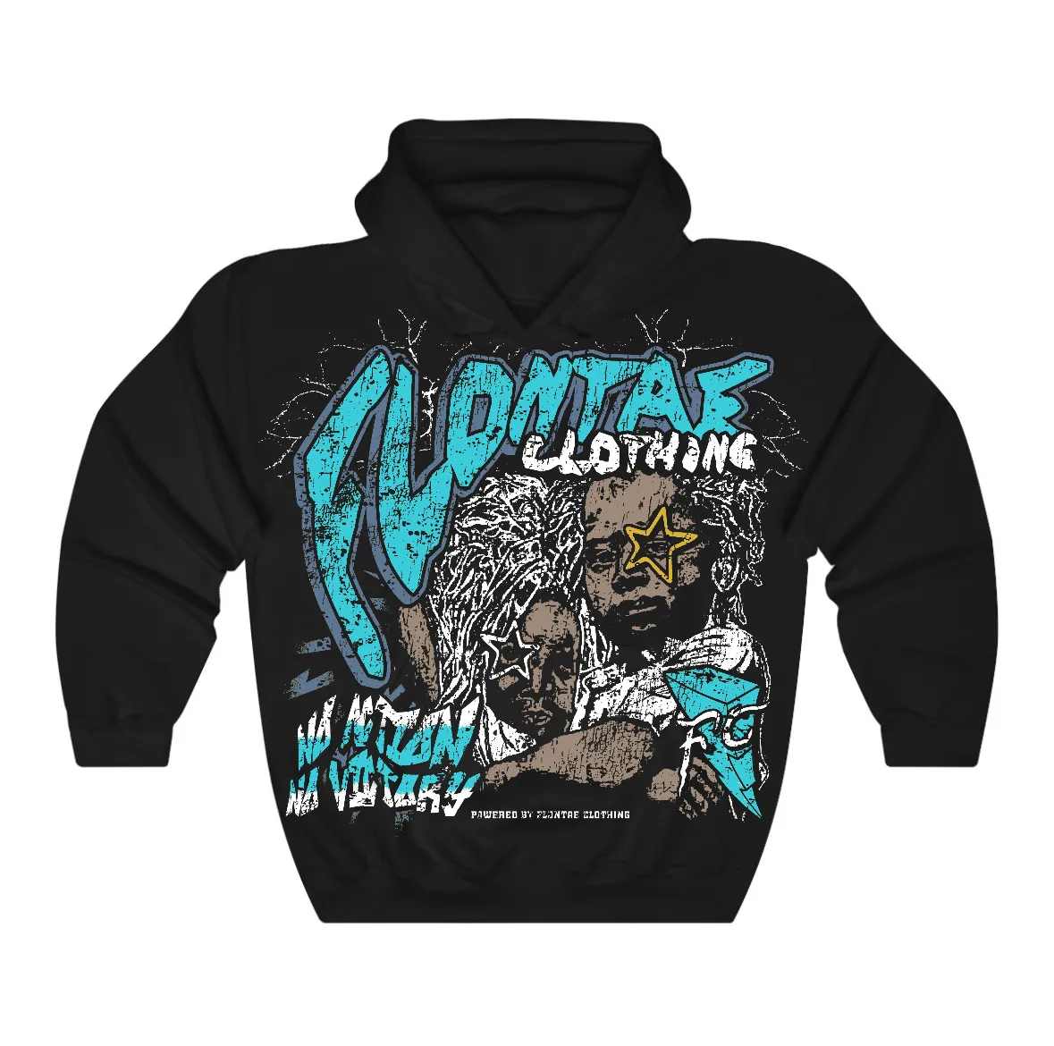 Gamma Blue 11s Flontae Hoodie No Action Graphic sold by Flontae Clothing