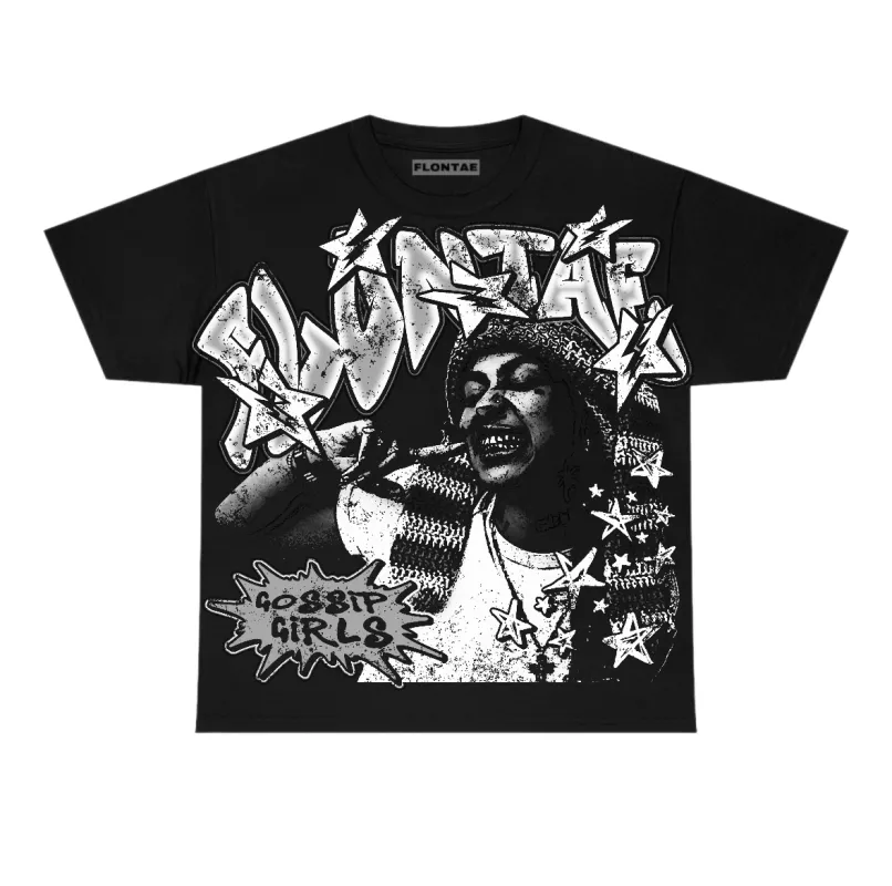 Black Cat 4s Flontae T-Shirt Just A Hustler Graphic sold by Flontae Clothing