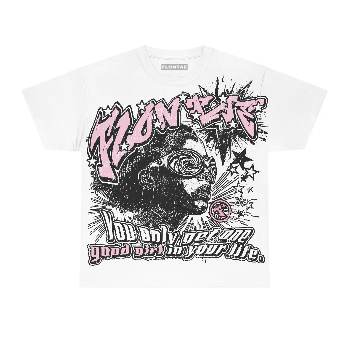 Pearl Pink 12s Flontae T-Shirt Good Girl Graphic sold by Flontae Clothing