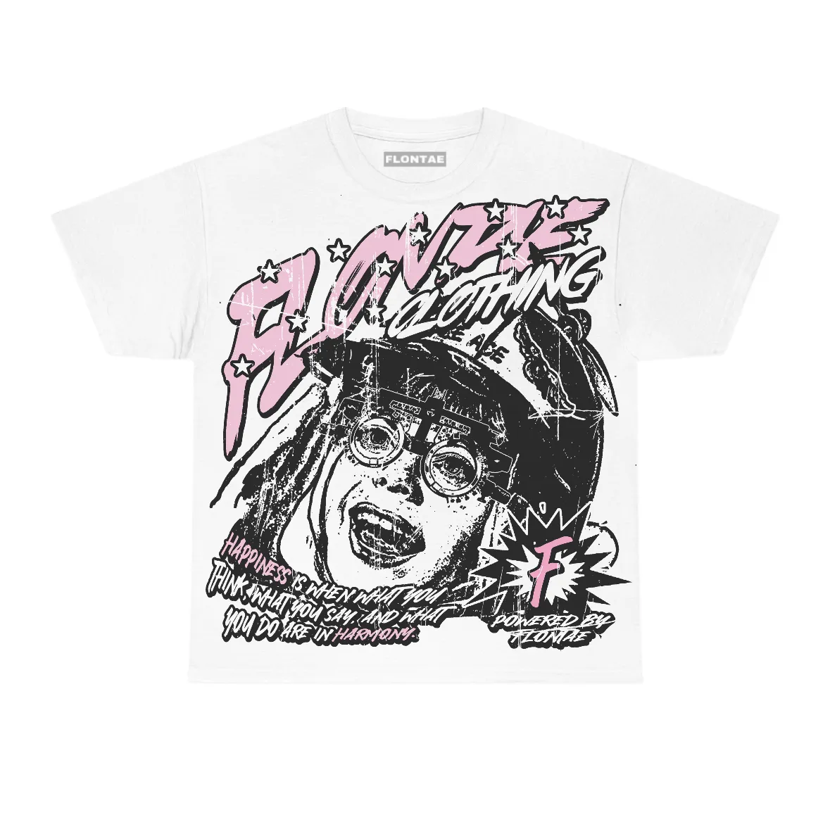 Pearl Pink 12s Flontae T-Shirt Always Smile Graphic sold by Flontae Clothing