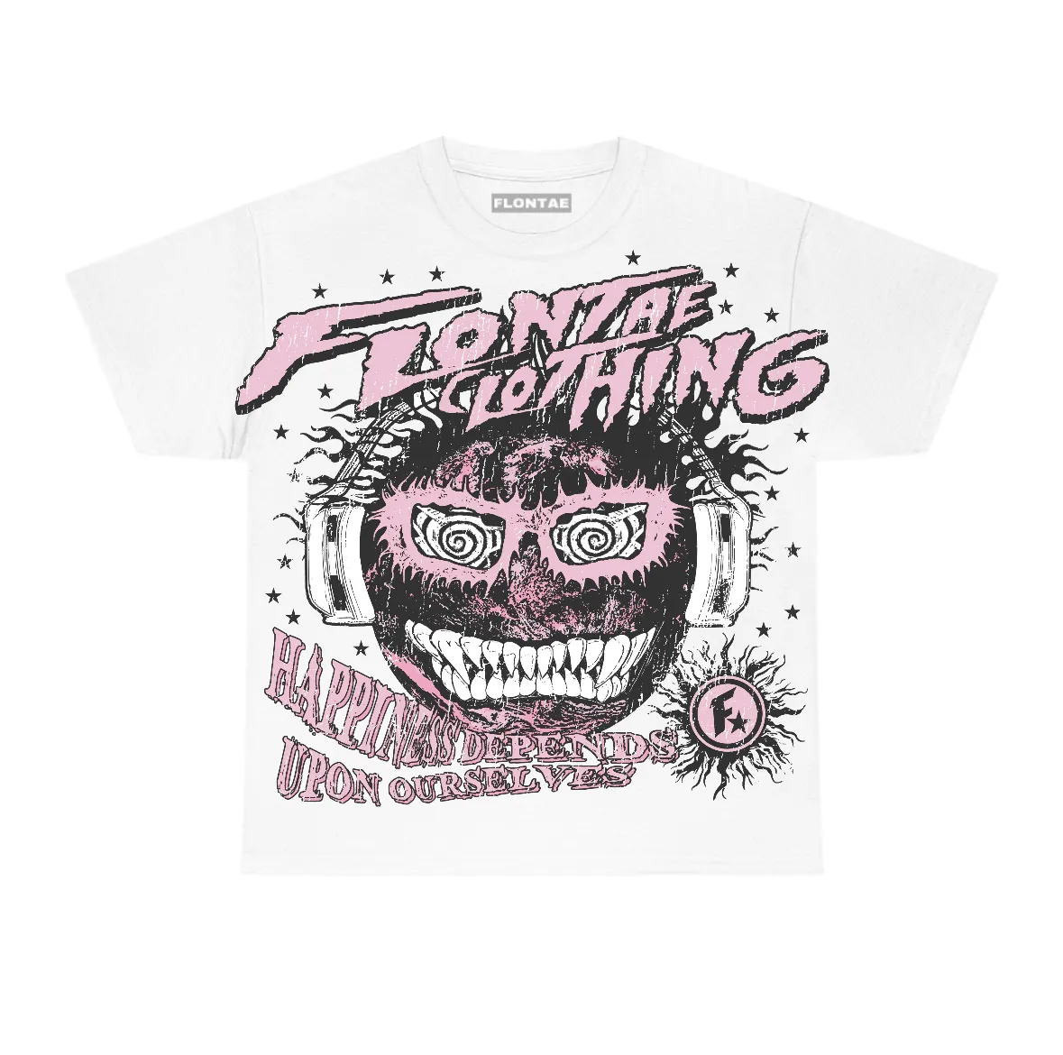 Pearl Pink 12s Flontae T-Shirt Happiness Within Graphic sold by Flontae Clothing