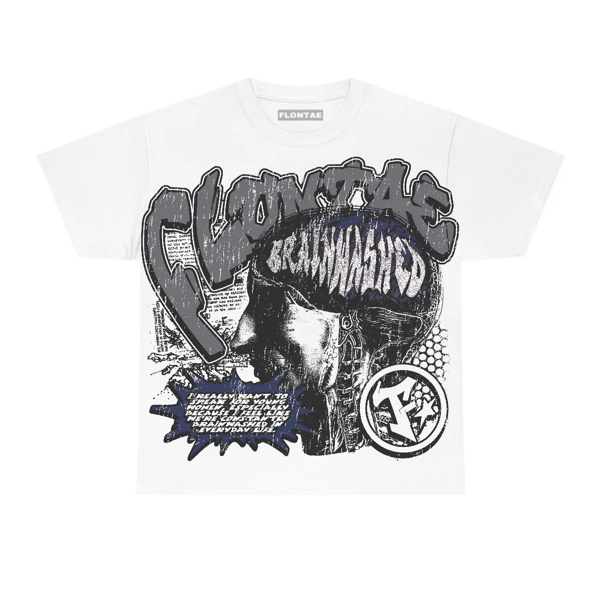 Flint Grey 9s Flontae T-Shirt Under Control Graphic sold by Flontae Clothing