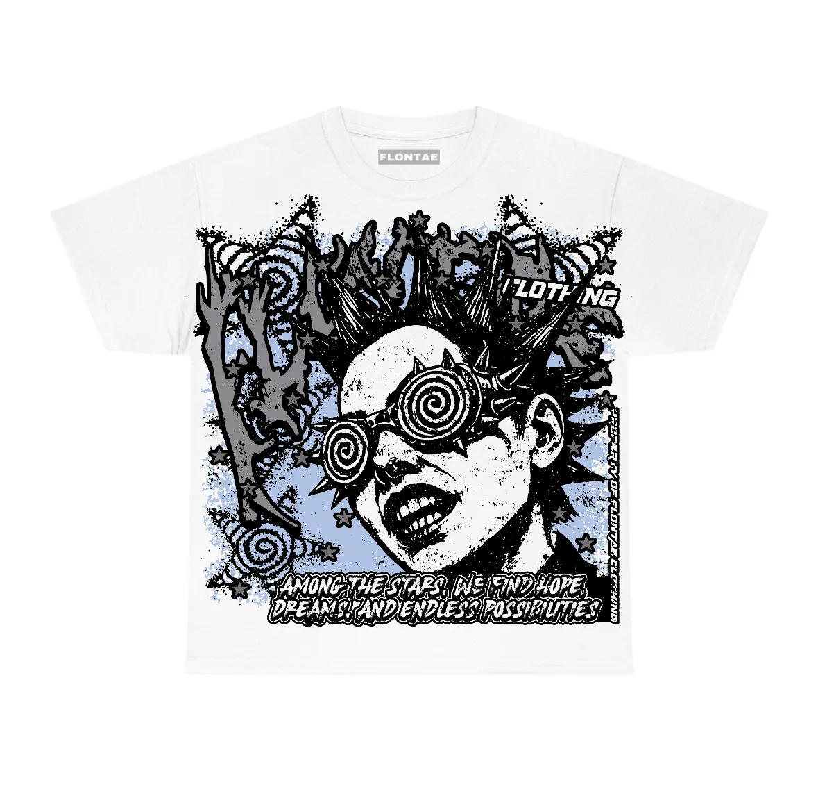 Wolf Grey 5s Flontae T-Shirt Among The Stars Graphic sold by Flontae Clothing