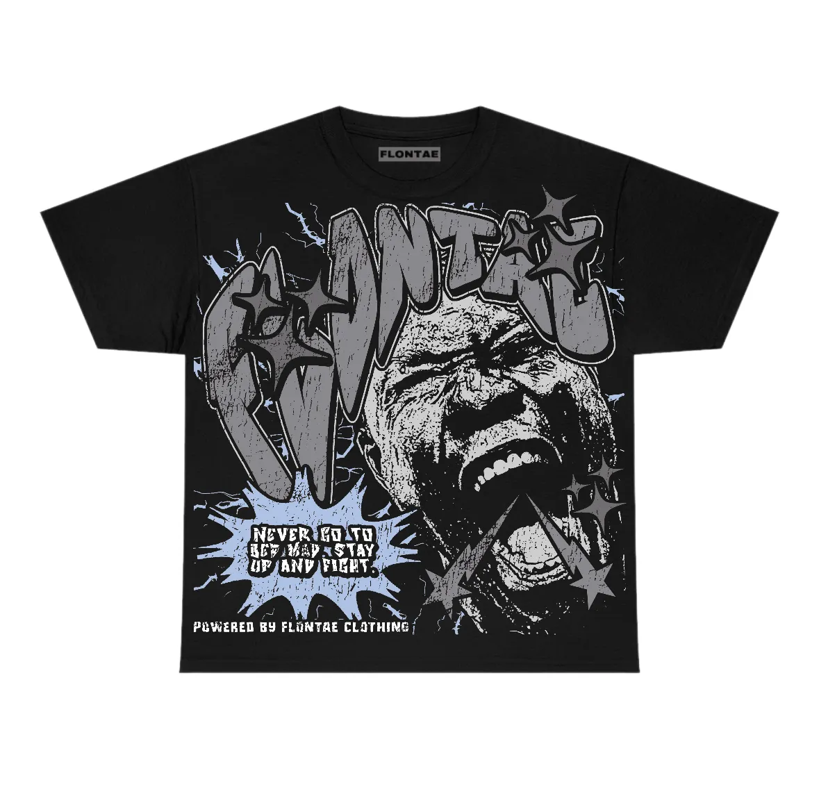 Wolf Grey 5s Flontae T-Shirt Never Quit Graphic sold by Flontae Clothing