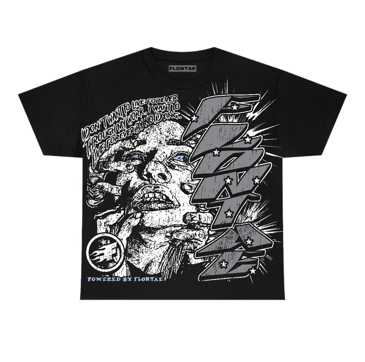 Wolf Grey 5s Flontae T-Shirt Forever Graphic sold by Flontae Clothing