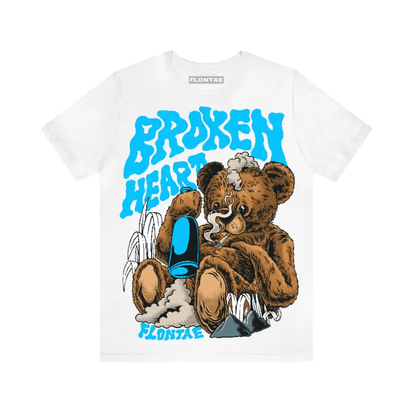 Powder Blue 9s Flontae T-Shirt Broken Heart Graphic sold by Flontae Clothing