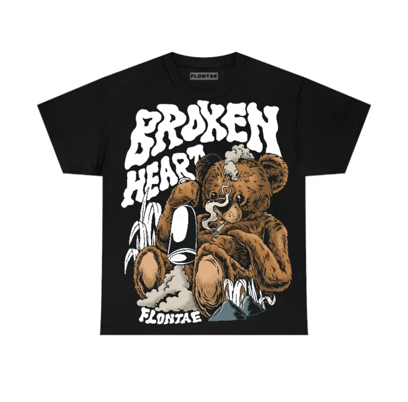 White Thunder 4s Flontae T-Shirt Broken Heart Graphic sold by Flontae Clothing