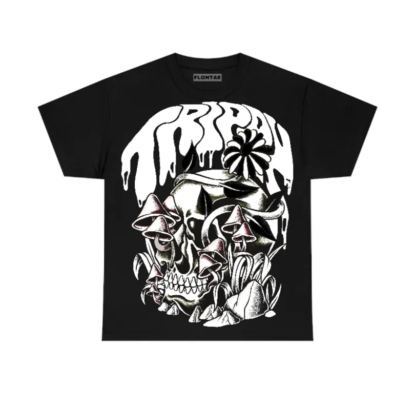 White Thunder 4s Flontae T-Shirt Trippin Graphic sold by Flontae Clothing