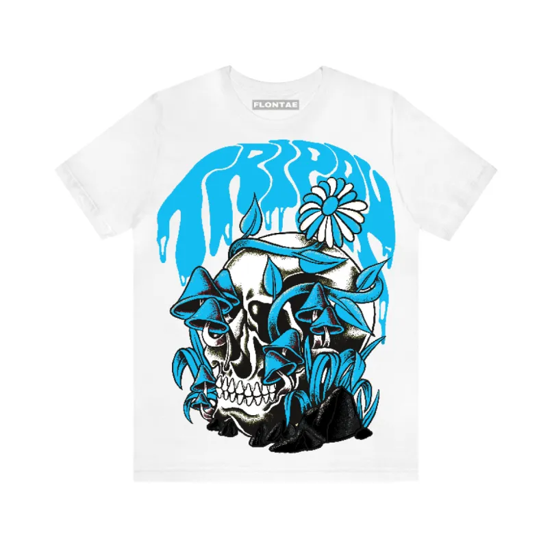 Powder Blue 9s Flontae T-Shirt Trippin Graphic sold by Flontae Clothing