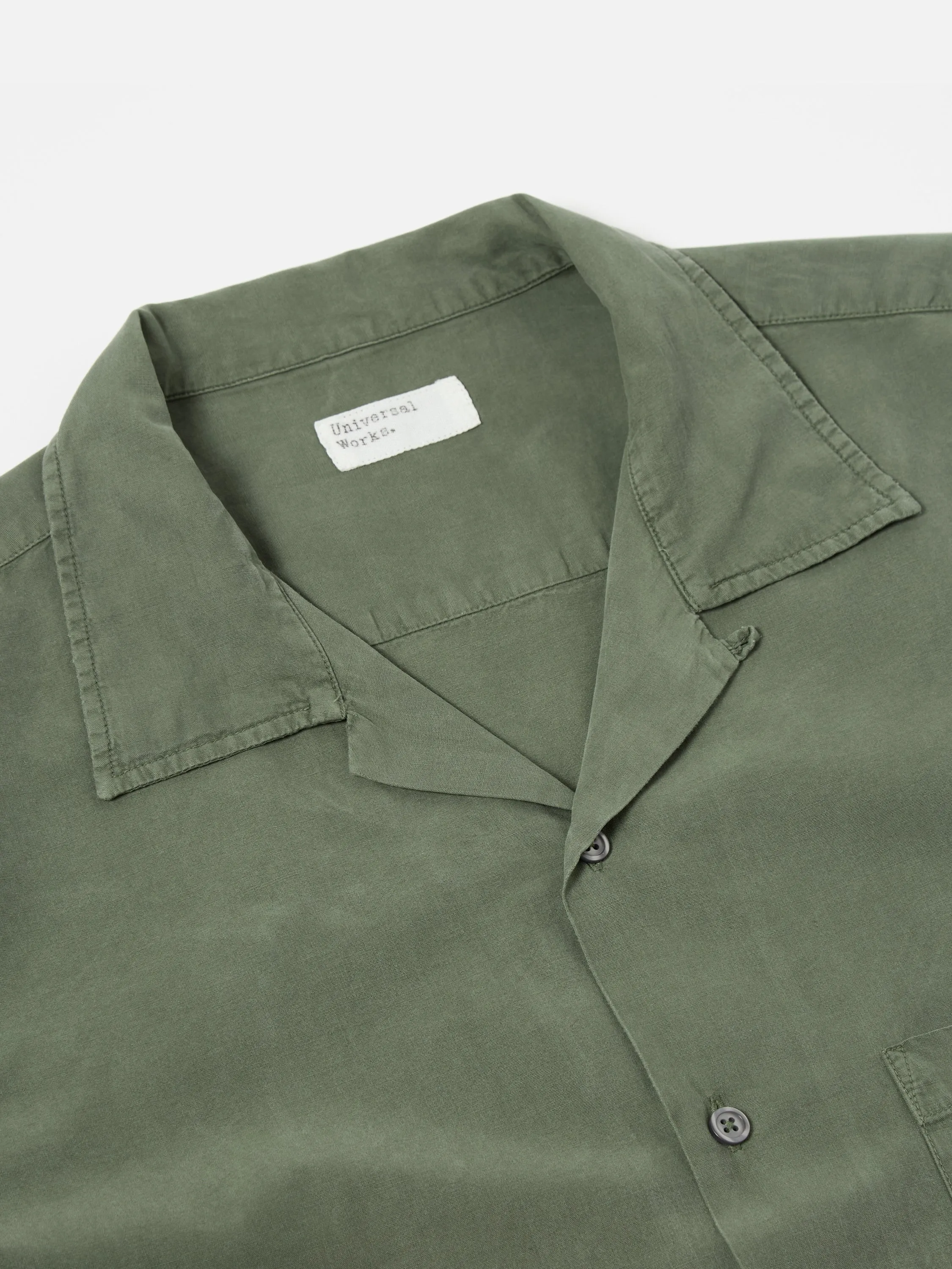 Universal Works Camp Shirt II in Birch Gardenia Lycot sold by Universal Works product image thumbnail 3