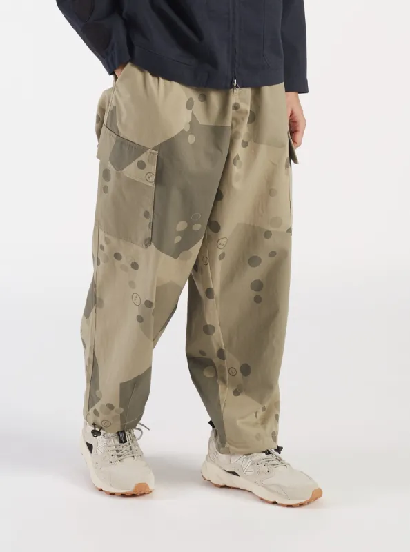 Universal Works Loose Cargo Pant in Stone UW. Camo Twill sold by Universal Works