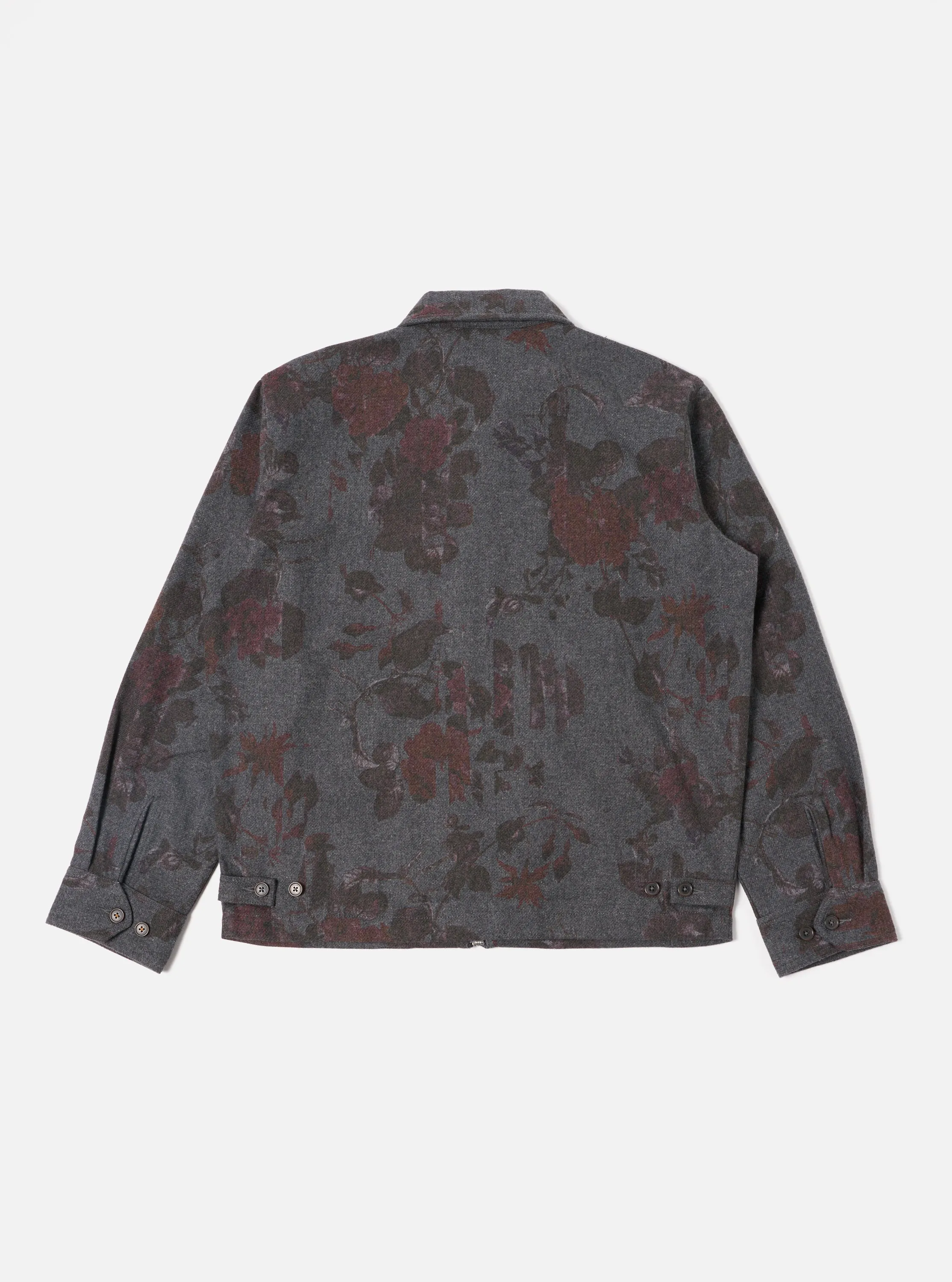 Universal Works Windcheater in Mid Grey Printed Flannel sold by Universal Works product image thumbnail 2