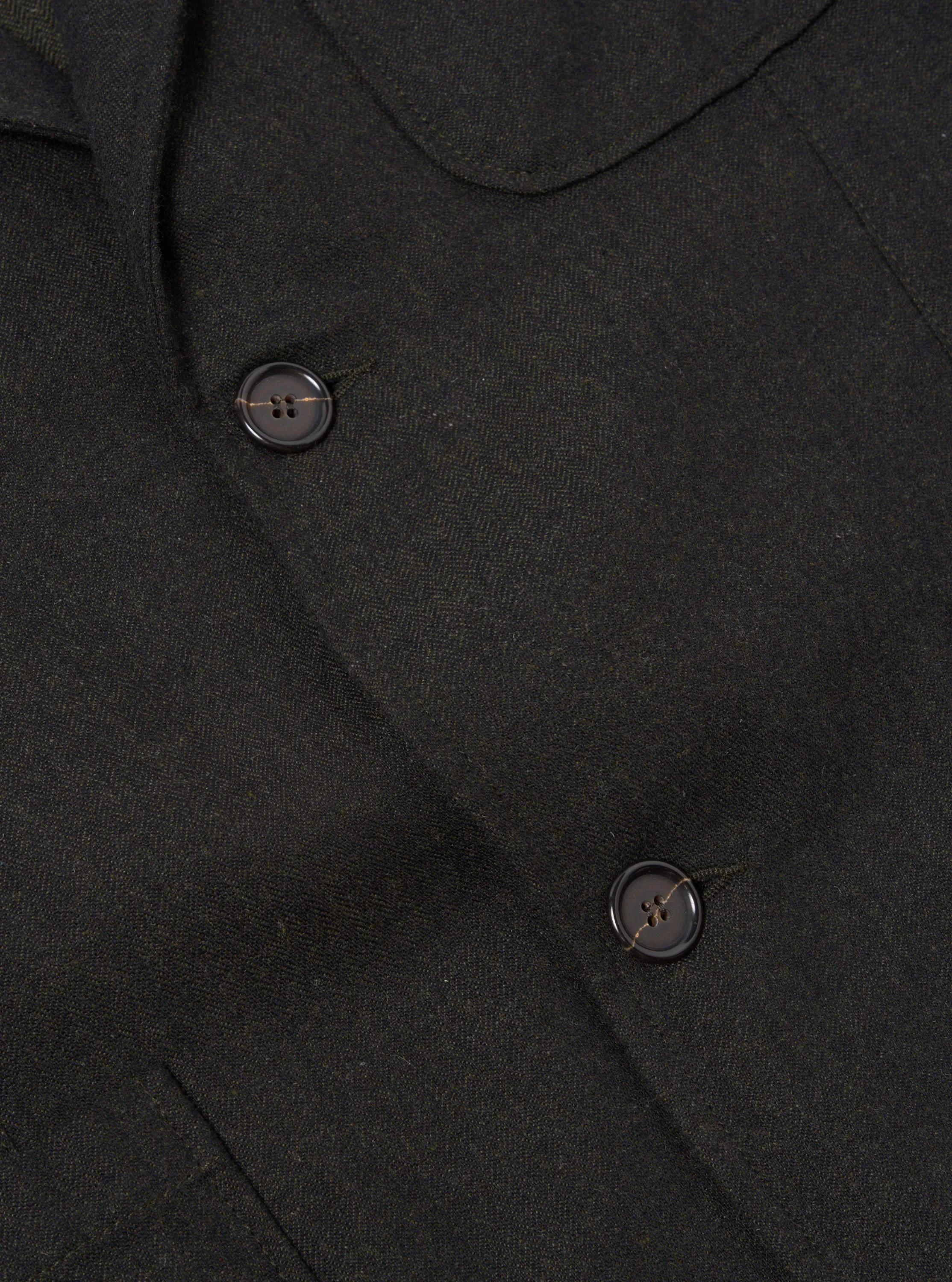 Universal Works Two Button Jacket in Olive Upcycled Italian Tweed sold by Universal Works product image thumbnail 4