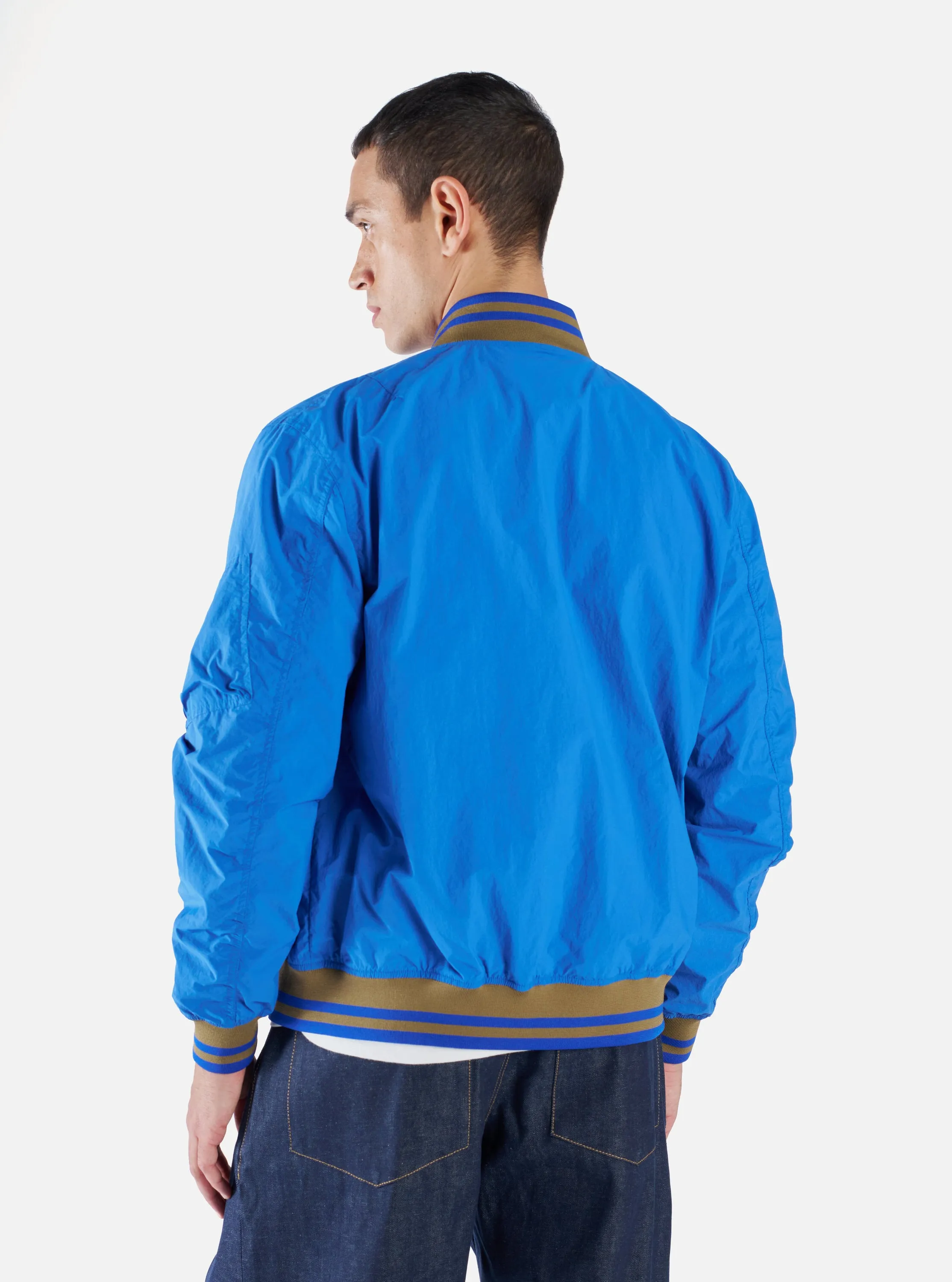 Universal Works NS Bomber Jacket in Turkish Sea Recycled Nylon sold by Universal Works product image thumbnail 2
