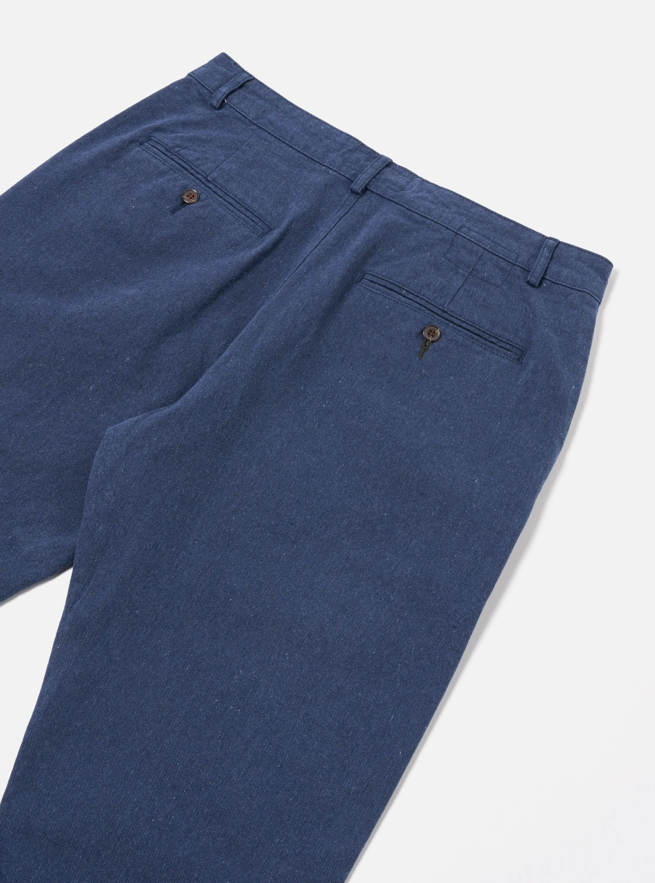 Universal Works Military Chino in Indigo Recycled Denim sold by Universal Works product image thumbnail 4
