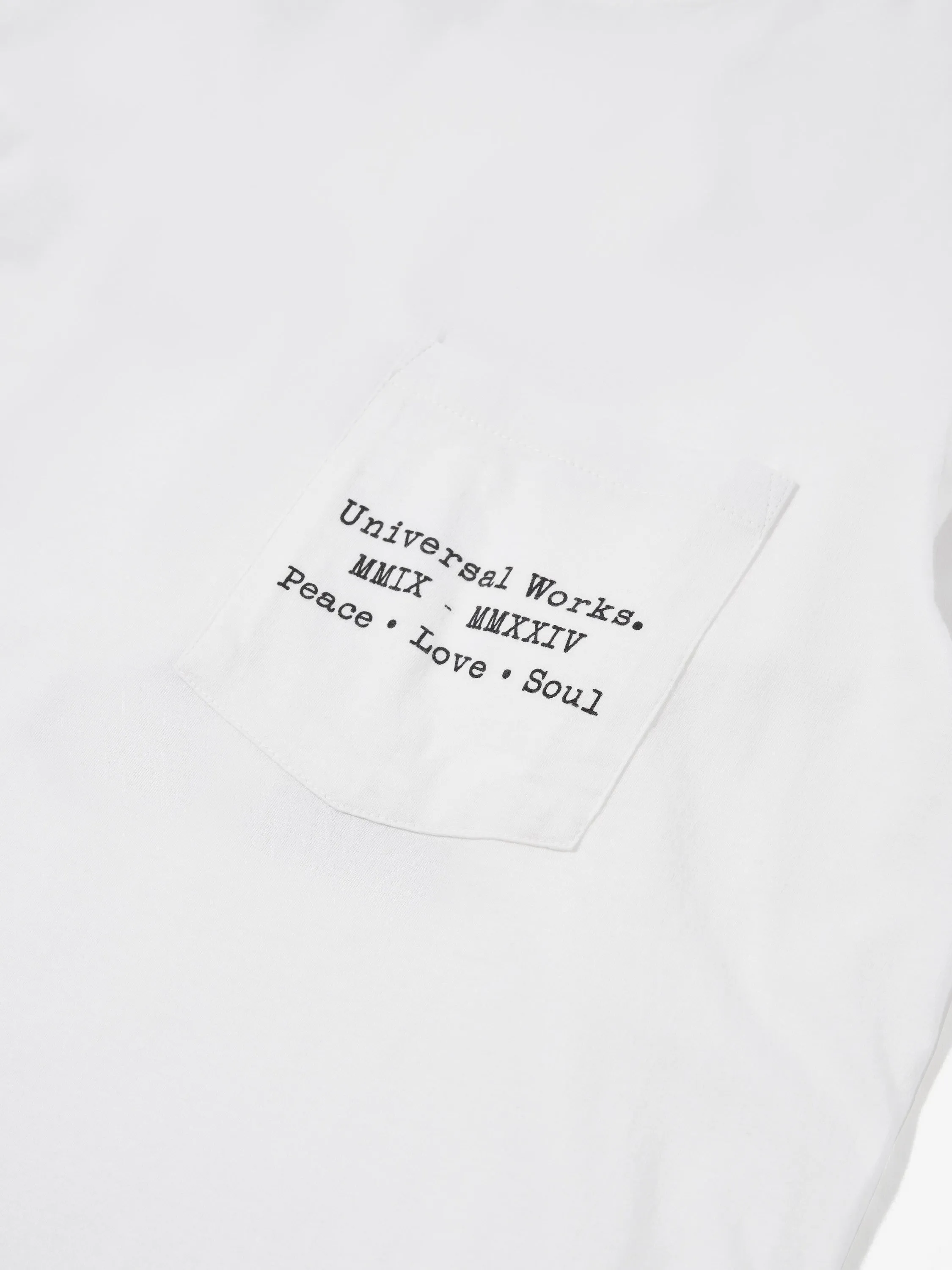 Universal Works XV Tee Shirt in Ecru Print Jersey sold by Universal Works product image thumbnail 5