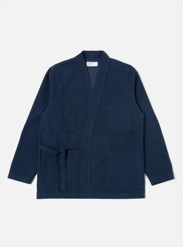 Universal Works Kyoto Work Jacket in Navy Fine Cord sold by Universal Works