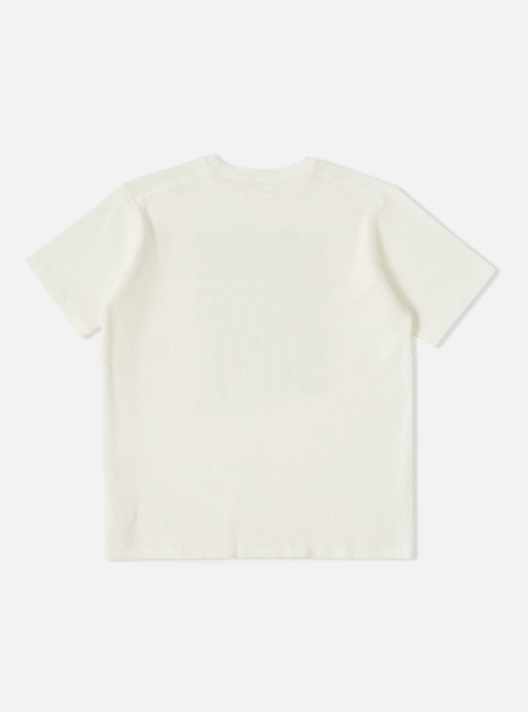 Universal Works Print Tee in Off White Organic Cotton/Hemp Waffle sold by Universal Works product image thumbnail 3