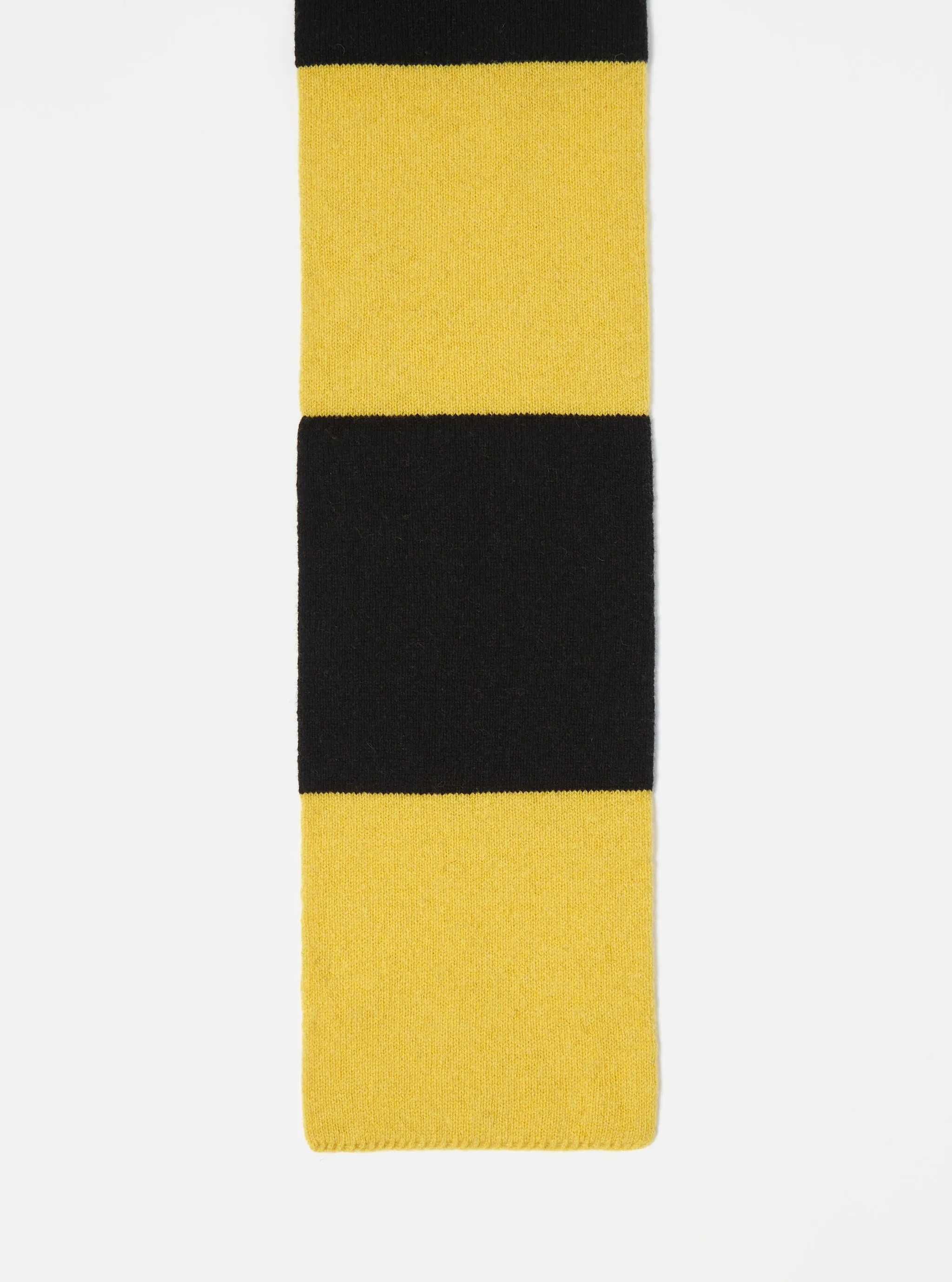 Black/Yellow Soft Wool Deluxe Football Scarf sold by Universal Works product image thumbnail 2