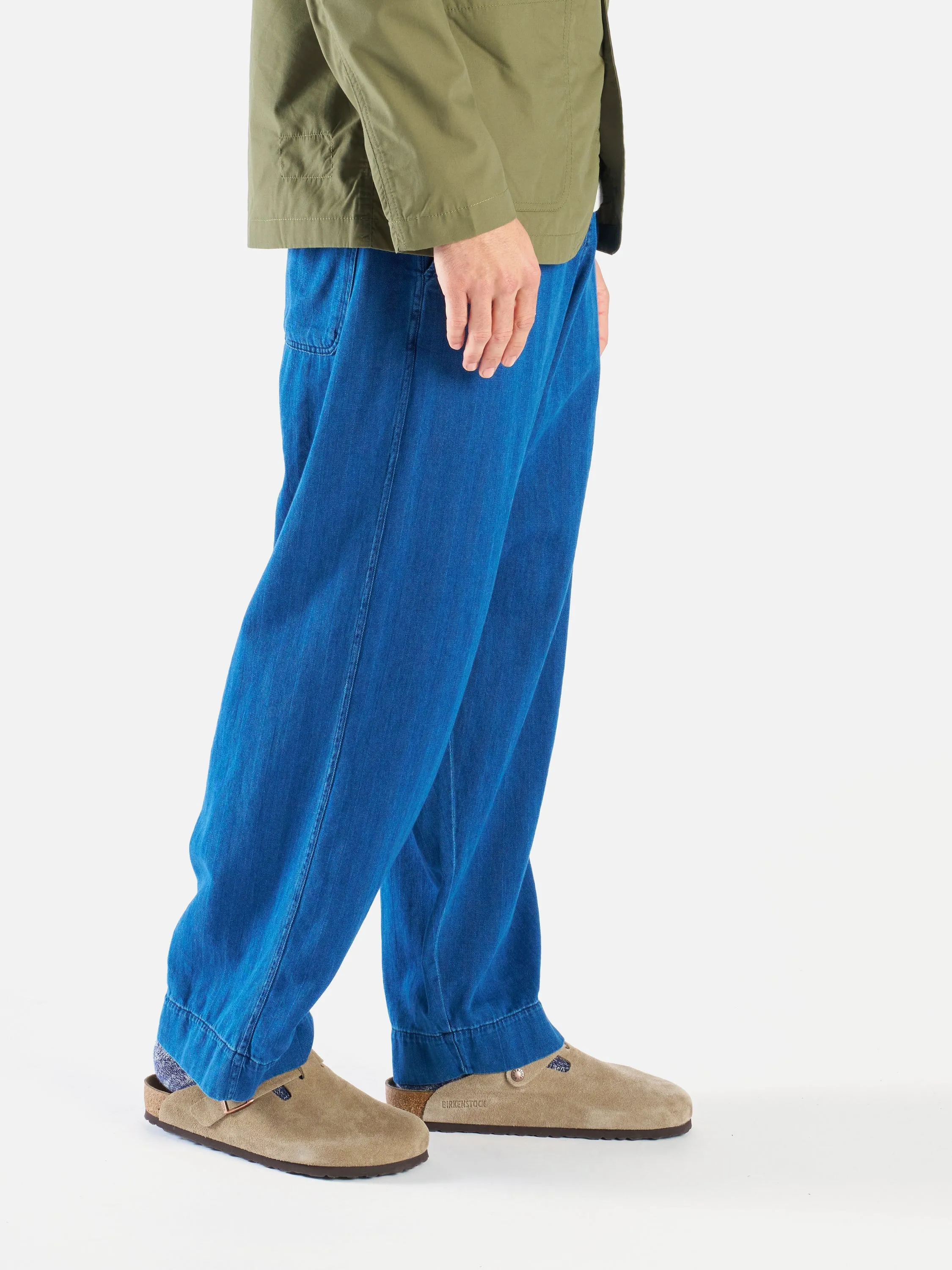Universal Works Judo Pant in Washed Indigo Herringbone Denim sold by Universal Works product image thumbnail 2