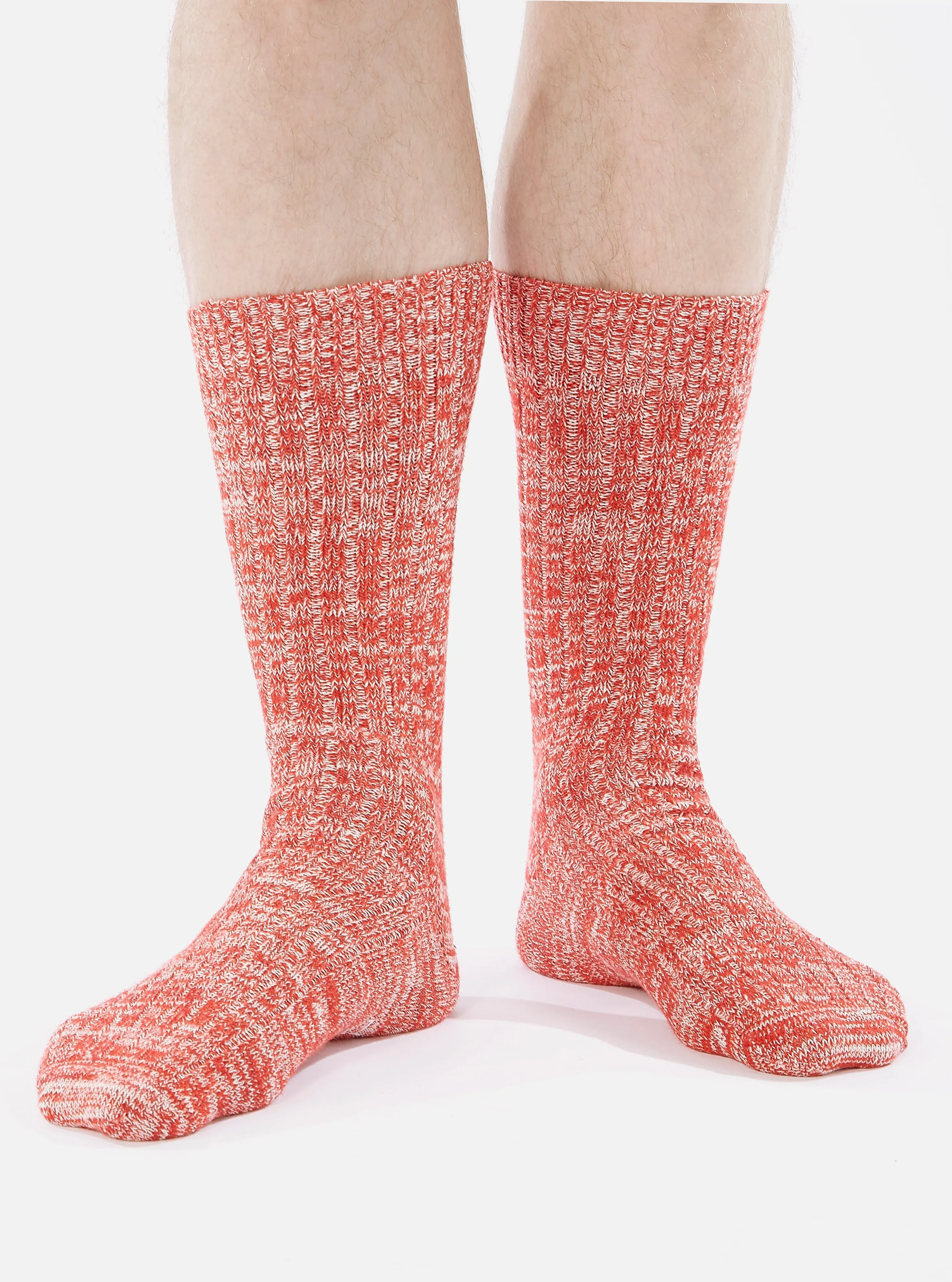 Red Slub Knit Slub Sock sold by Universal Works product image thumbnail 3