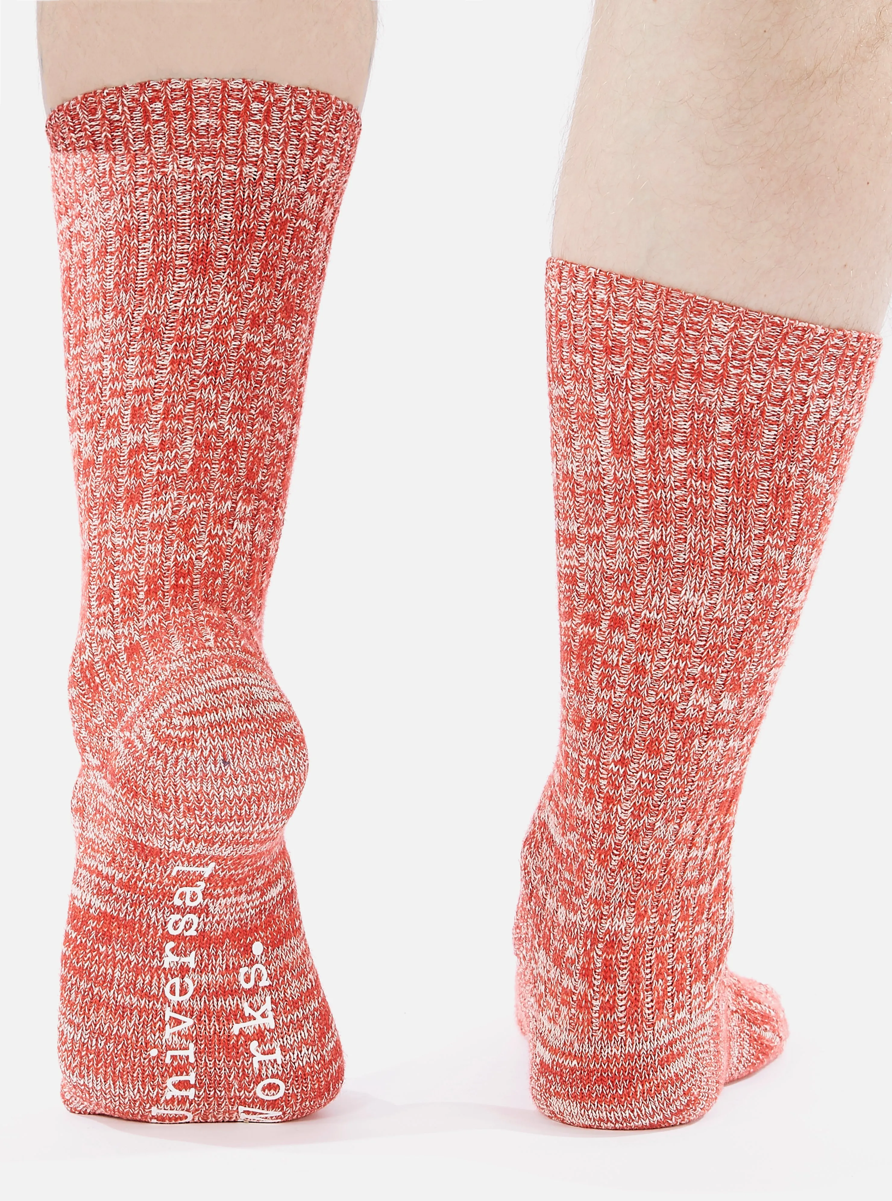 Red Slub Knit Slub Sock sold by Universal Works product image thumbnail 5
