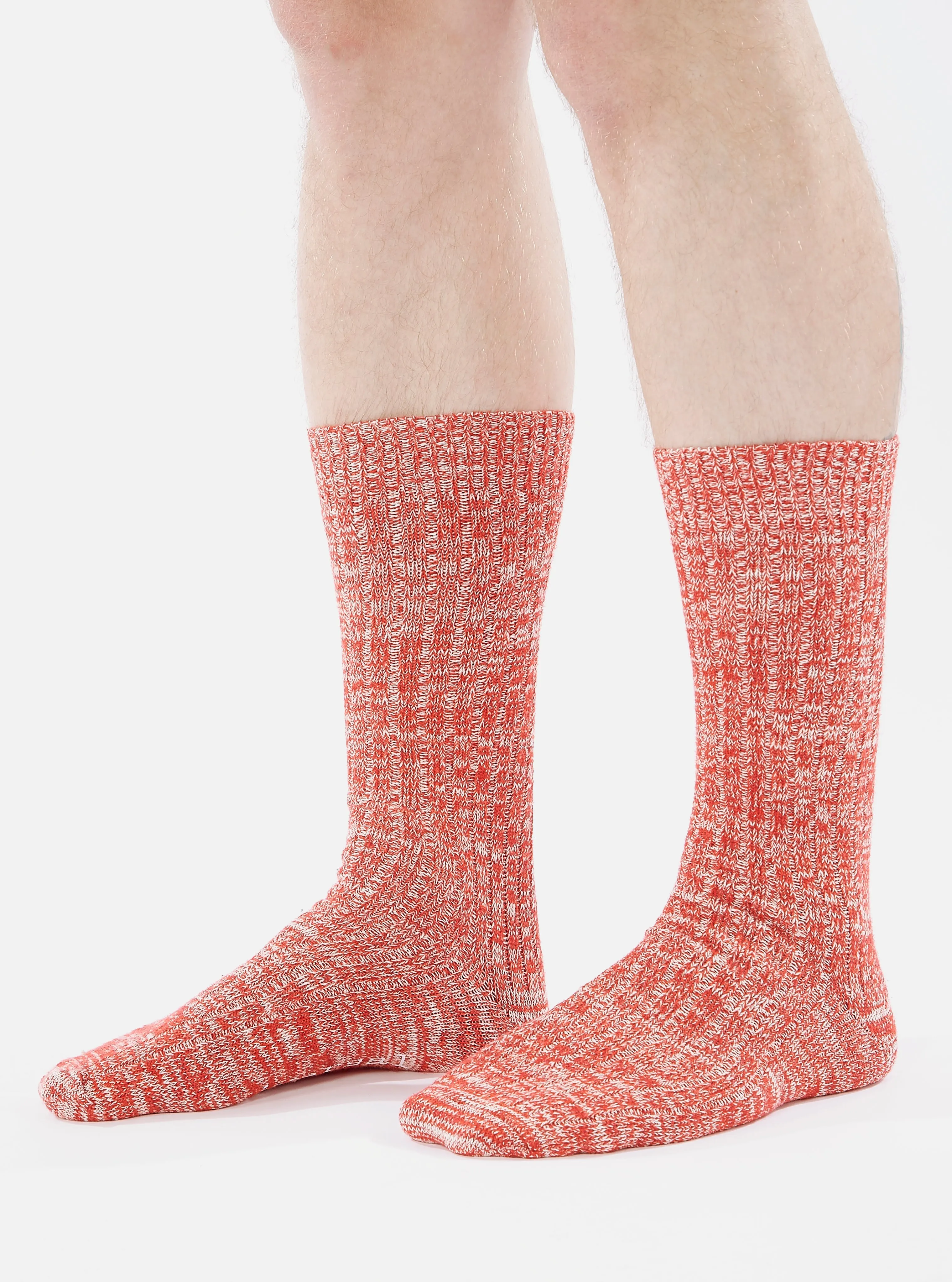 Red Slub Knit Slub Sock sold by Universal Works product image thumbnail 2