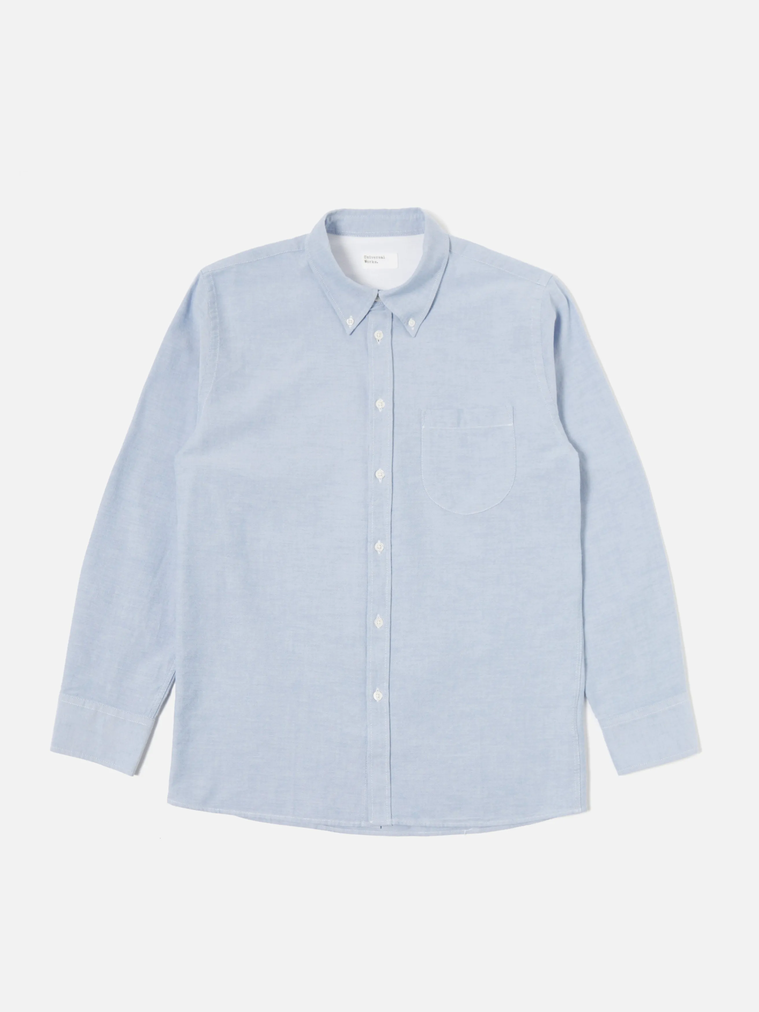 Universal Works Daybrook Shirt in Sky Oxford Cotton sold by Universal Works product image thumbnail 2