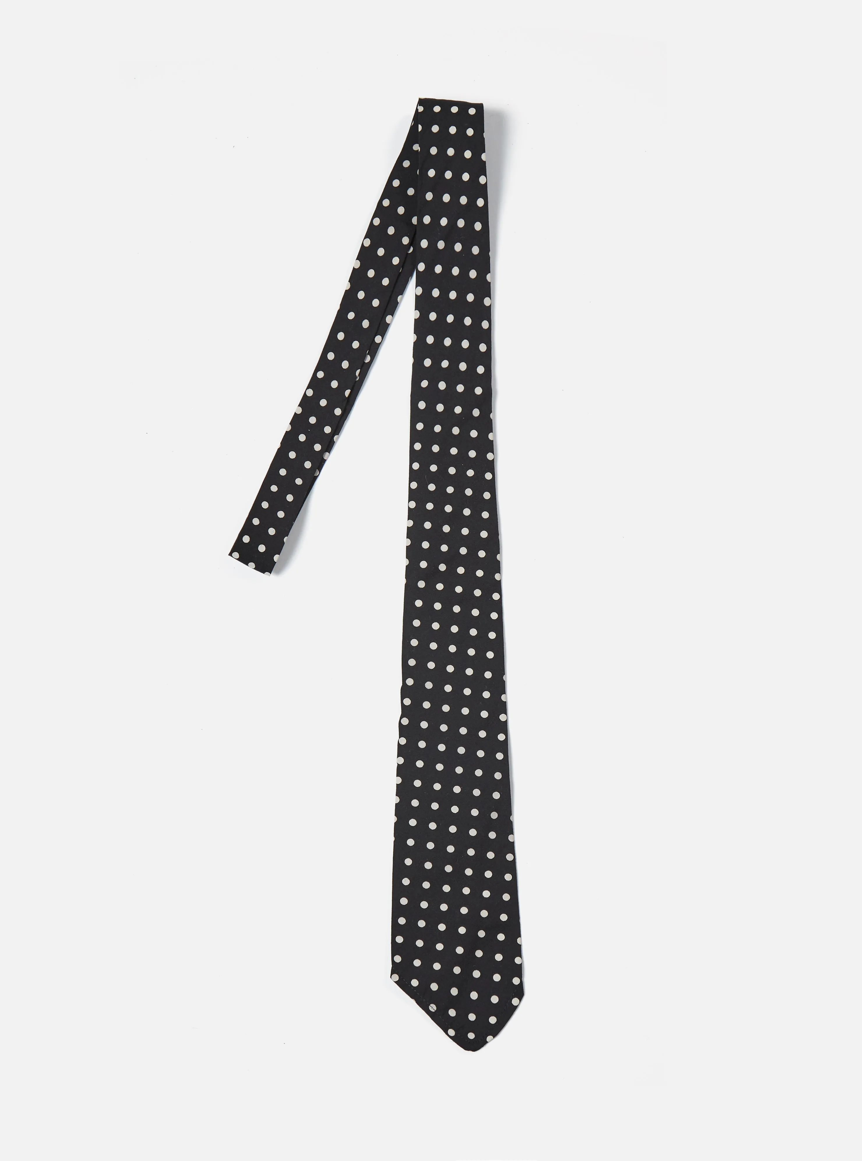 Universal Works Tie in Black Dot Print sold by Universal Works