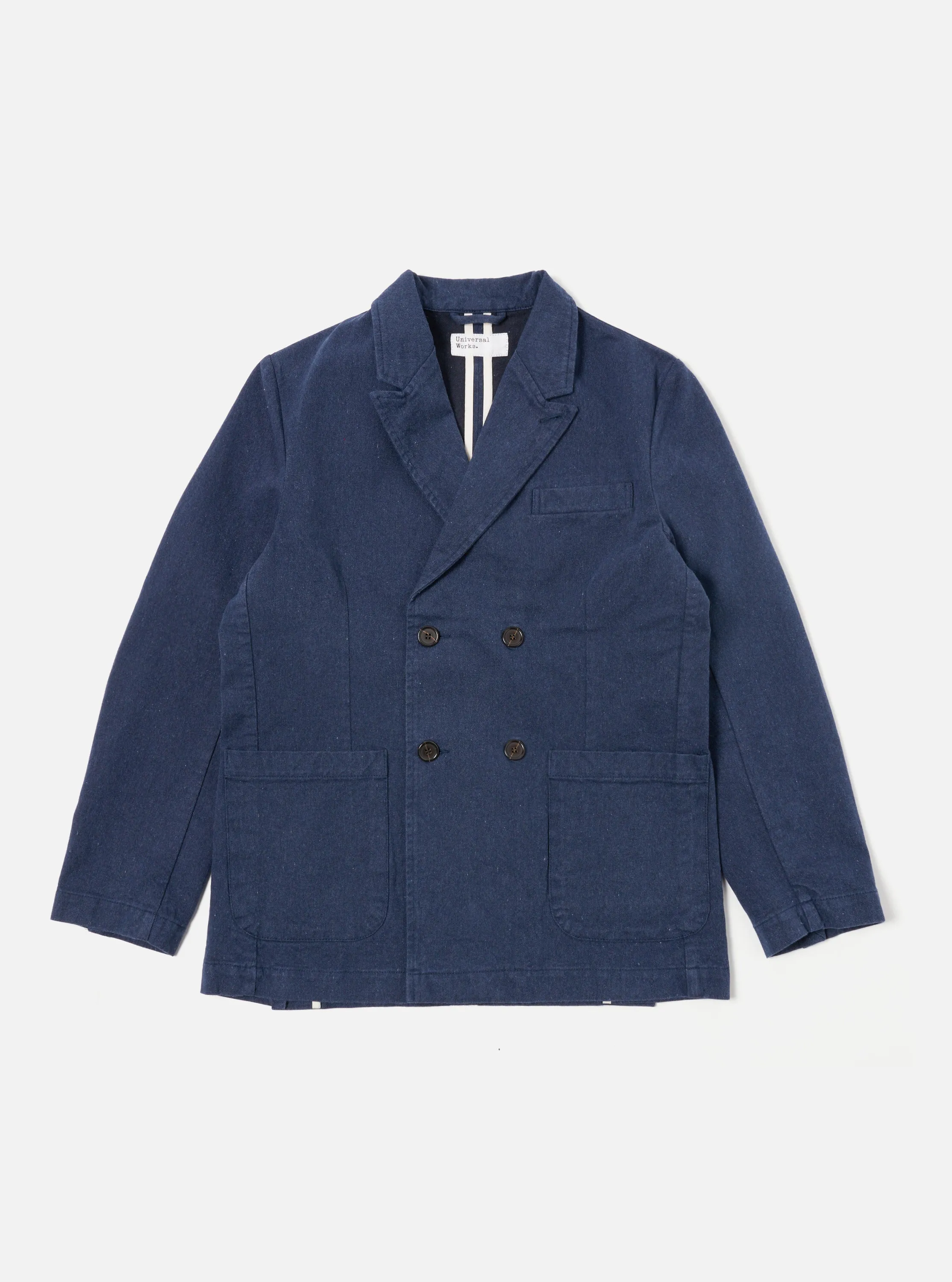 Universal Works Manor Jacket in Indigo Recycled Denim sold by Universal Works