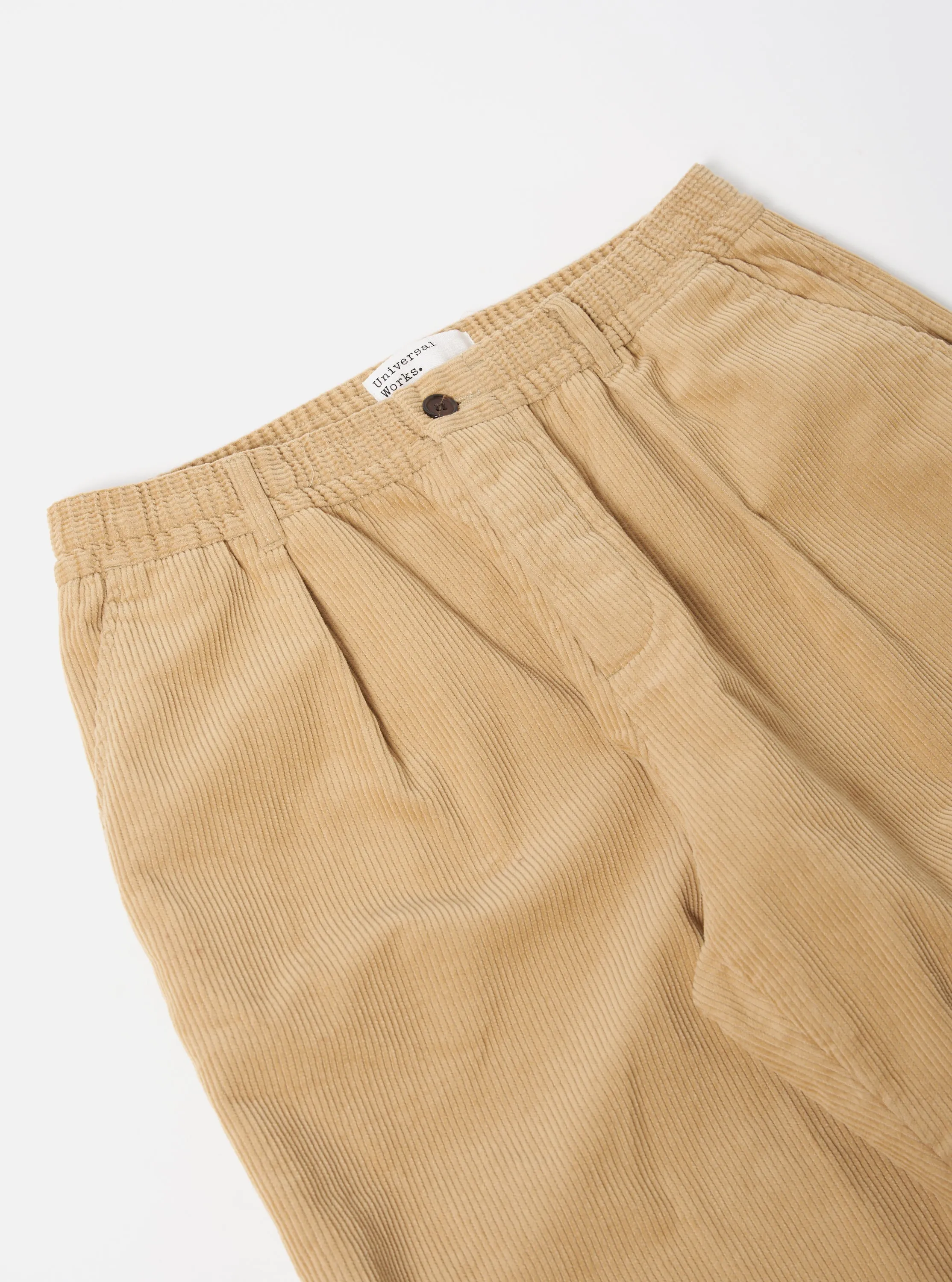 Universal Works Pleated Track Pant in Fawn Cord sold by Universal Works product image thumbnail 3