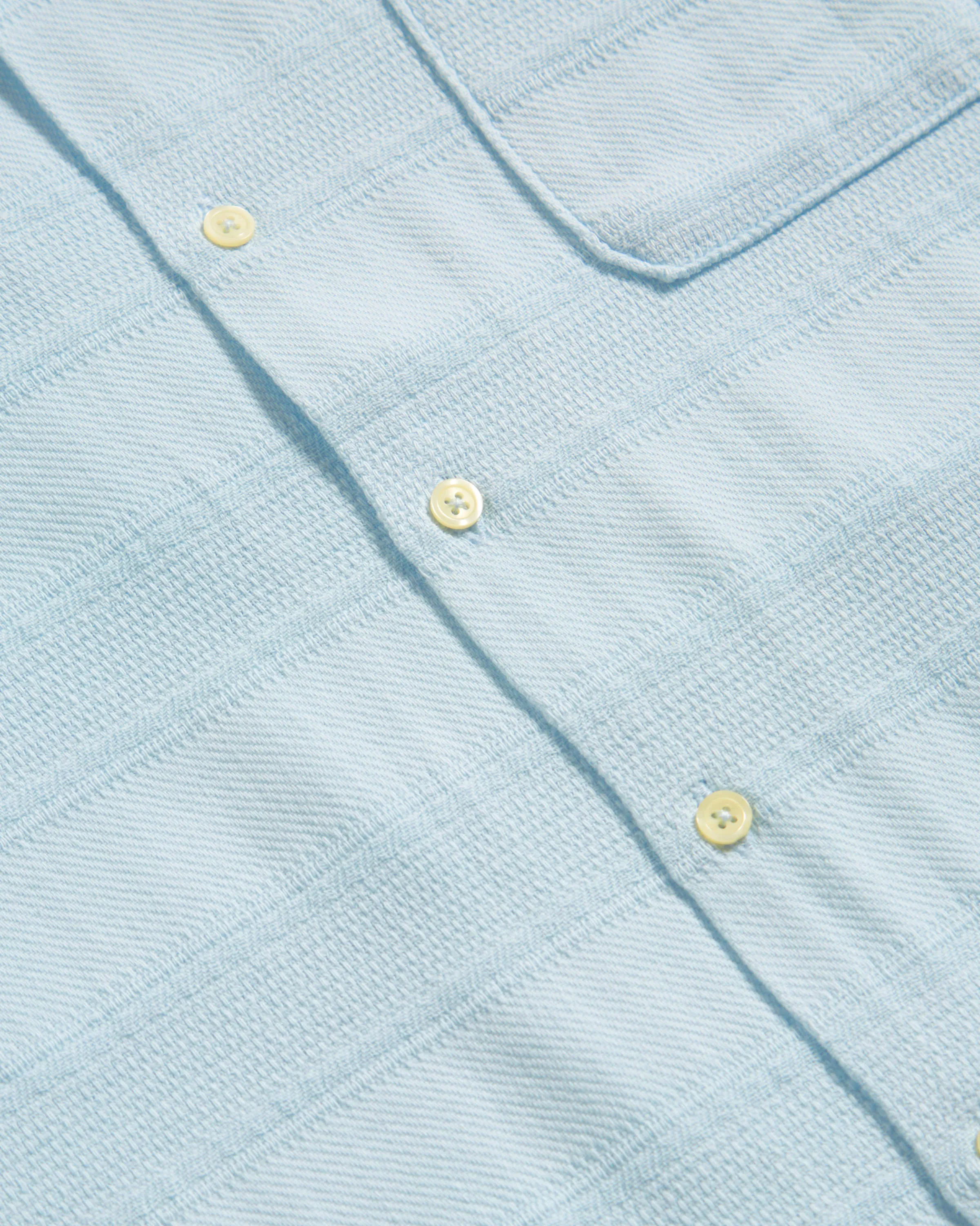 Universal Works Road Shirt in Sky Tipzzi Stripe sold by Universal Works product image thumbnail 4
