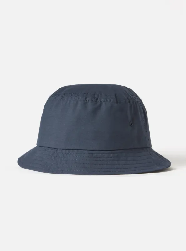 Universal Works Beach Hat in Navy Recycled Poly Tech sold by Universal Works