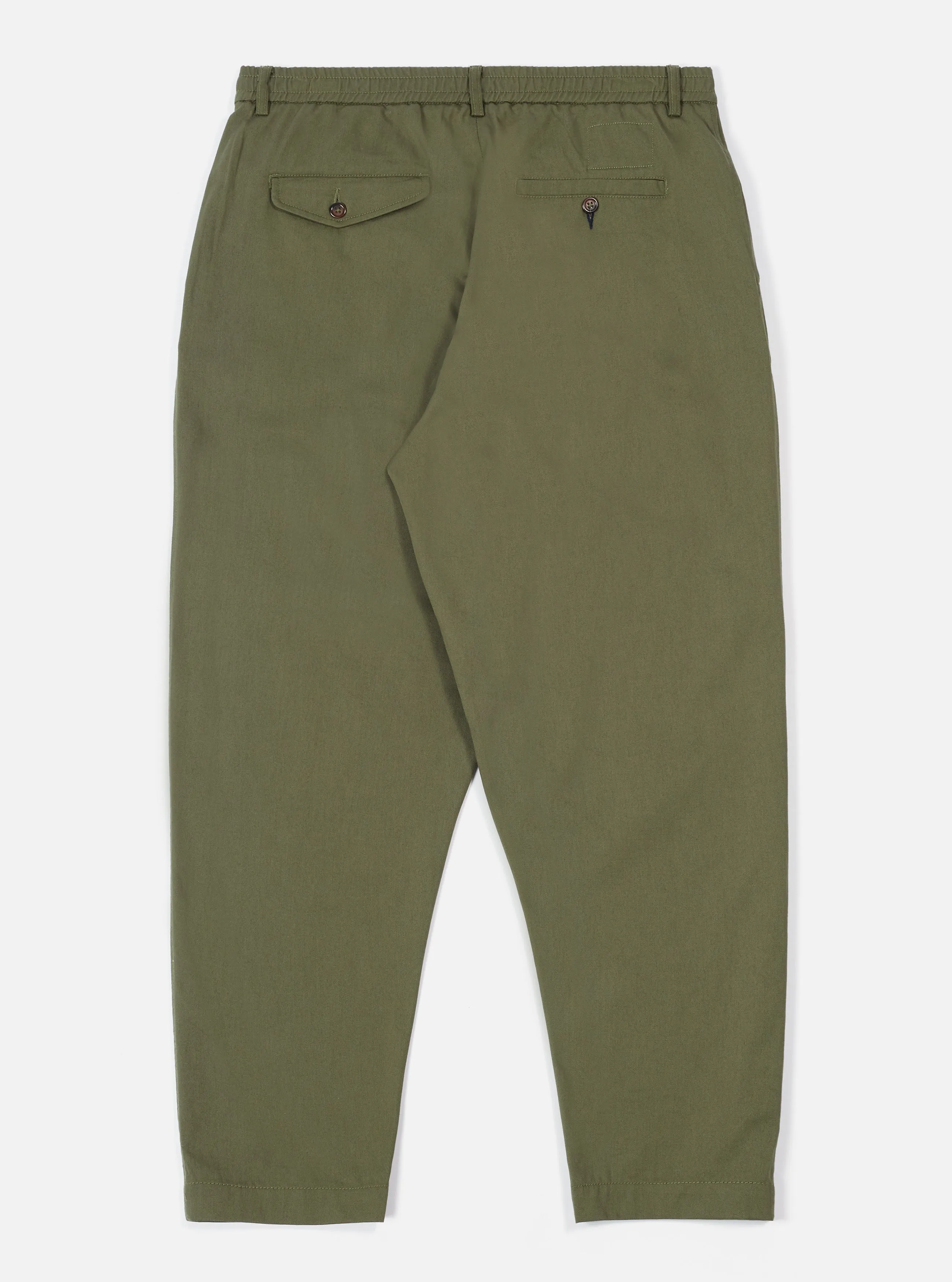 Light Olive Twill Pleated Track Pant sold by Universal Works product image thumbnail 2