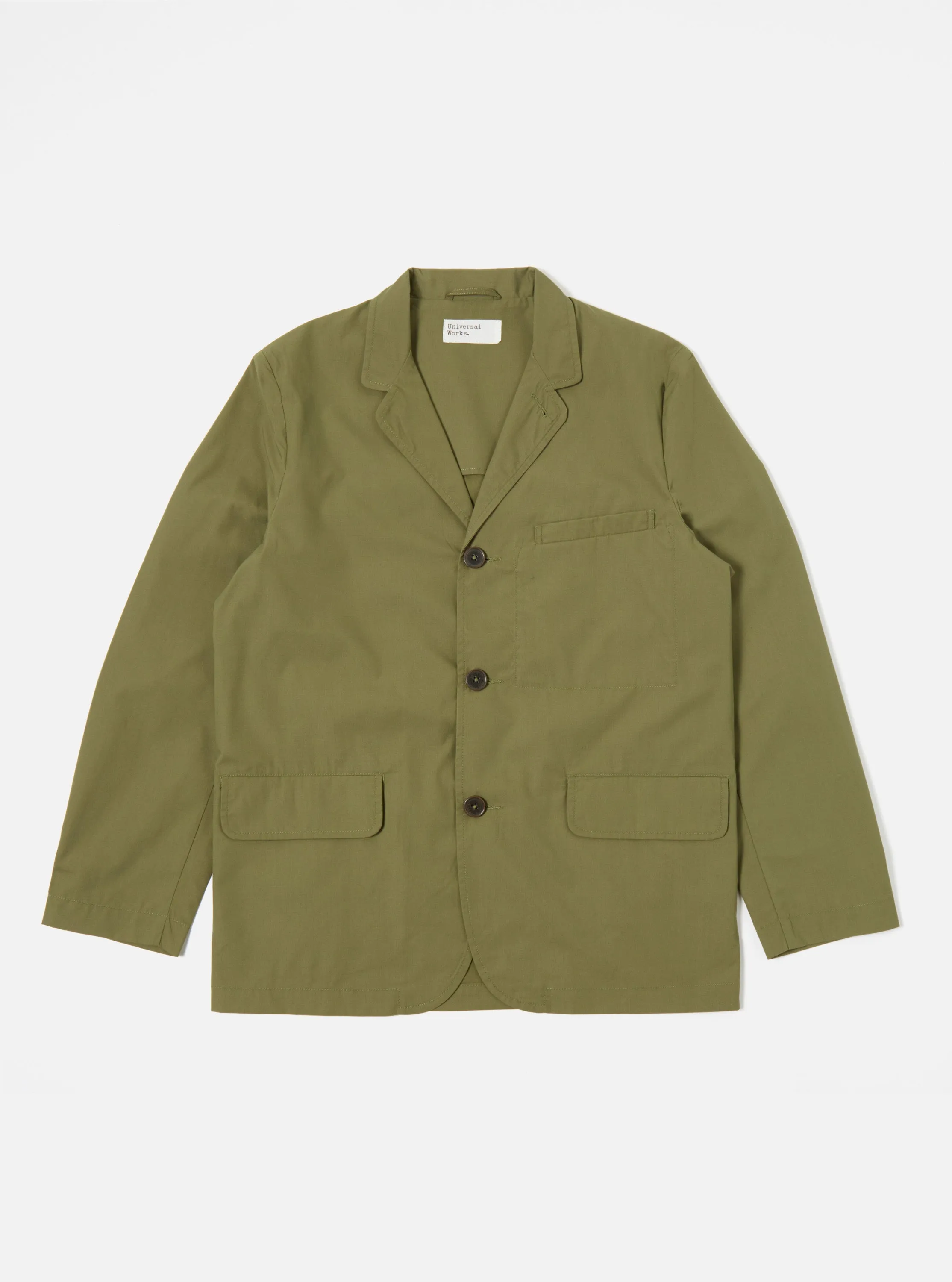 Universal Works Capitol Jacket in Olive Recycled Poly Tech sold by Universal Works product image thumbnail 2