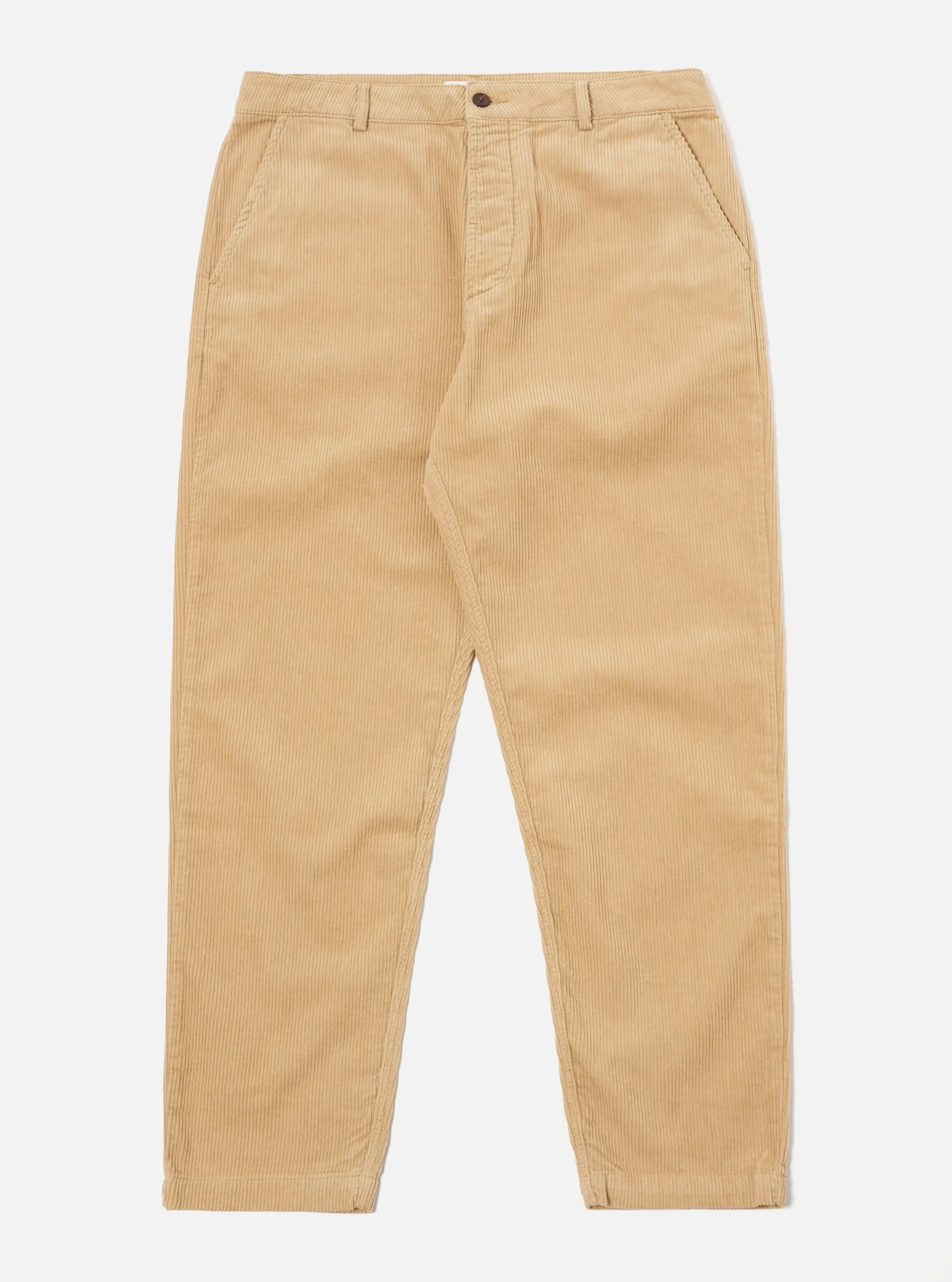 Universal Works Military Chino in Fawn Cord sold by Universal Works