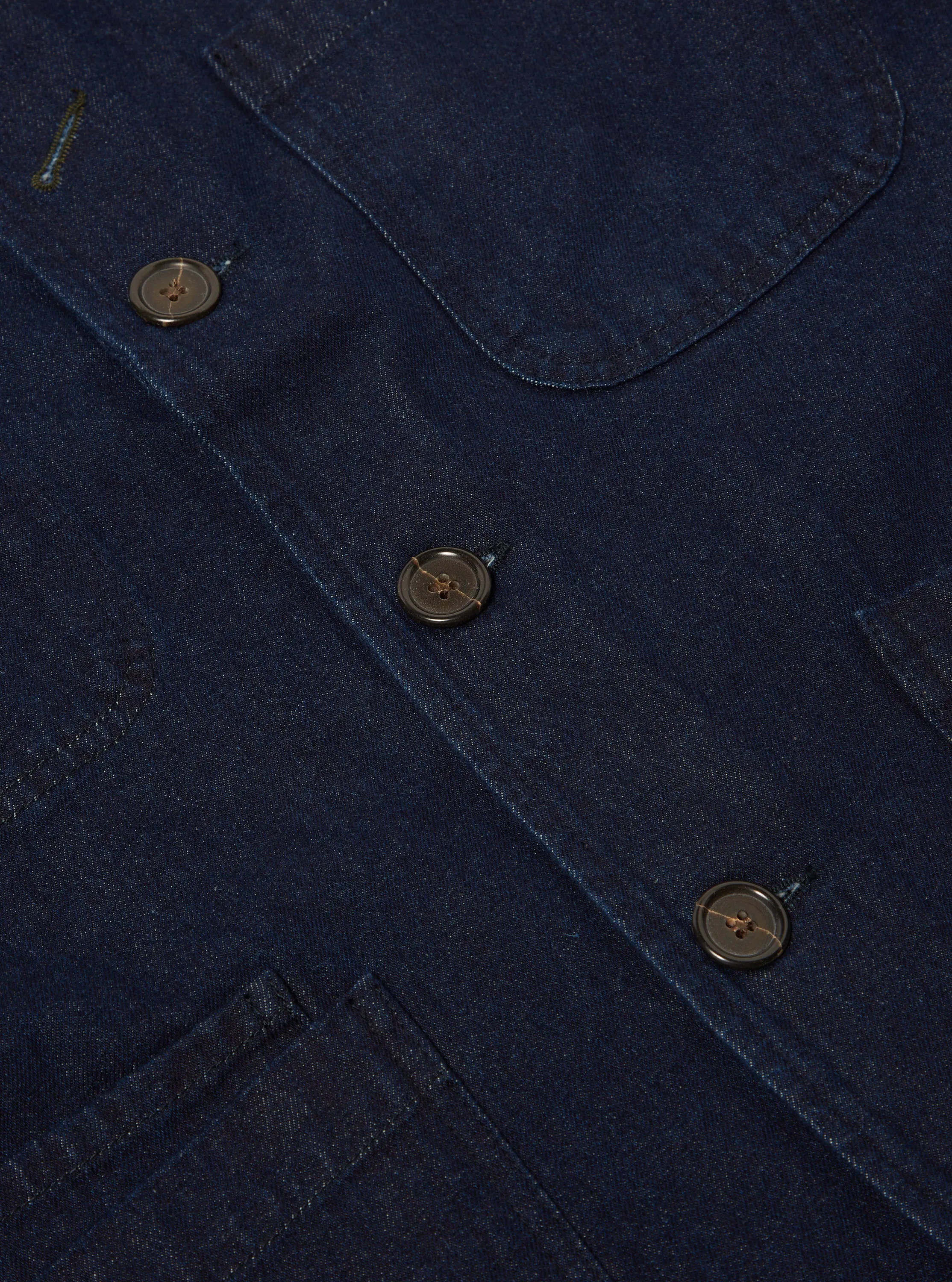 Universal Works Bakers Jacket in 11oz Indigo Denim sold by Universal Works product image thumbnail 4
