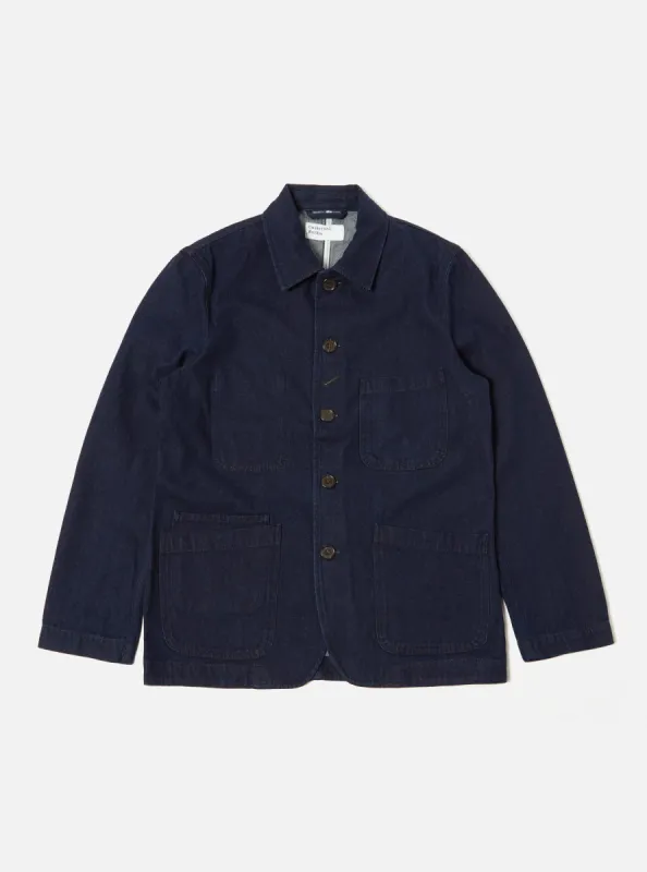 Universal Works Bakers Jacket in 11oz Indigo Denim sold by Universal Works