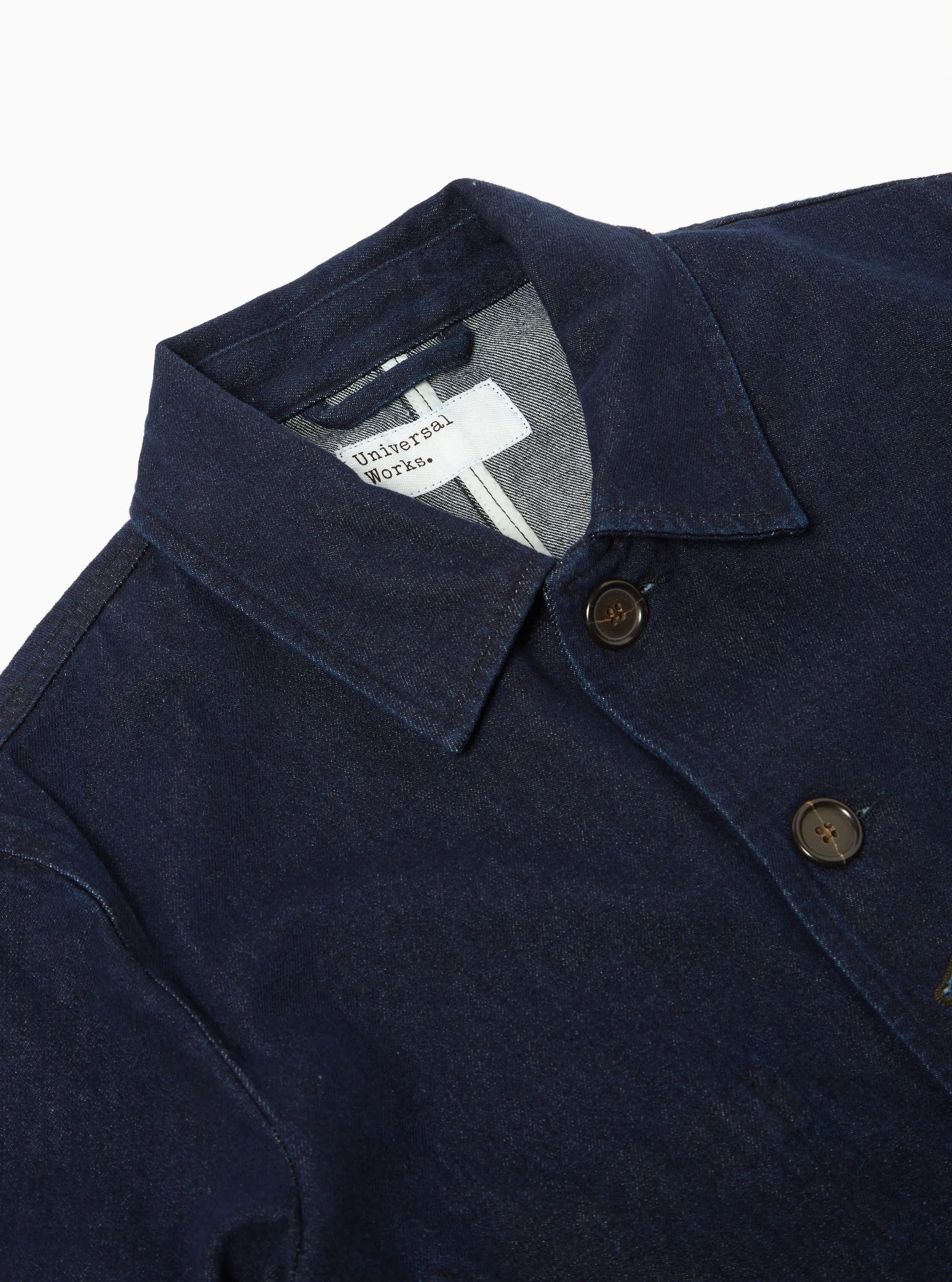 Universal Works Bakers Jacket in 11oz Indigo Denim sold by Universal Works product image thumbnail 3