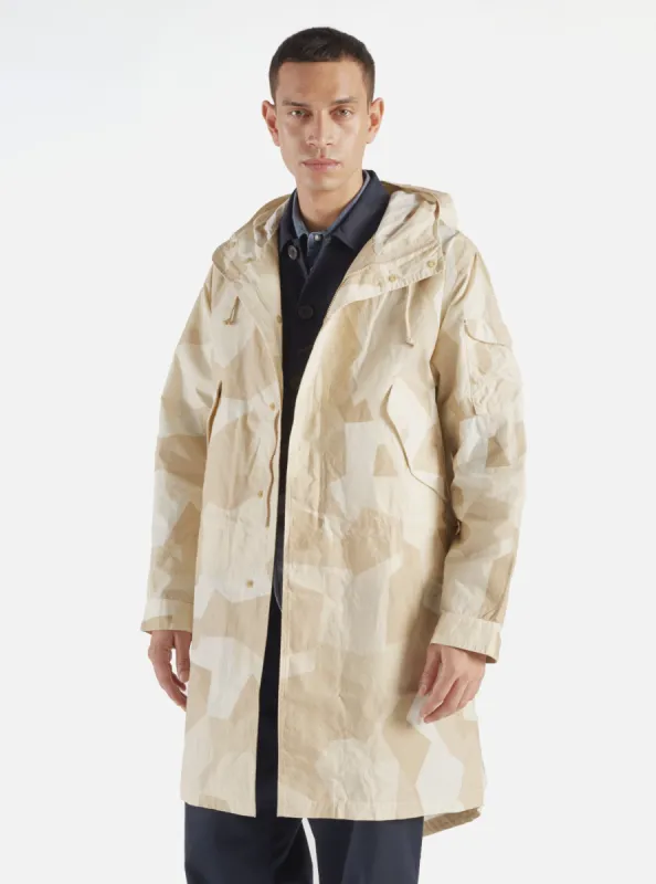 Universal Works Parka in Sand Swedish Camo sold by Universal Works