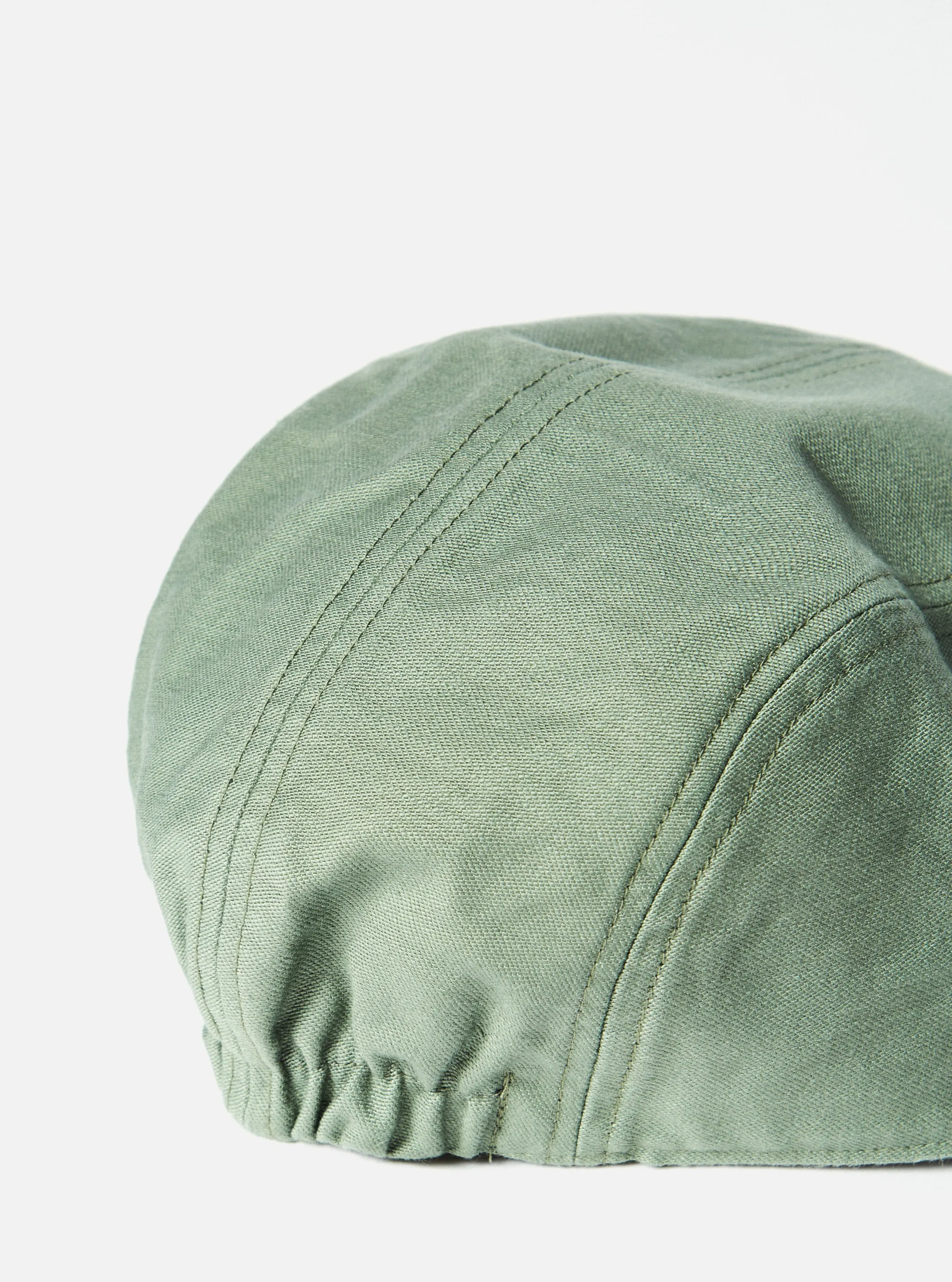 cableami® Baker Back Soft Bill Cap in Olive Satin Cotton sold by Universal Works product image thumbnail 5