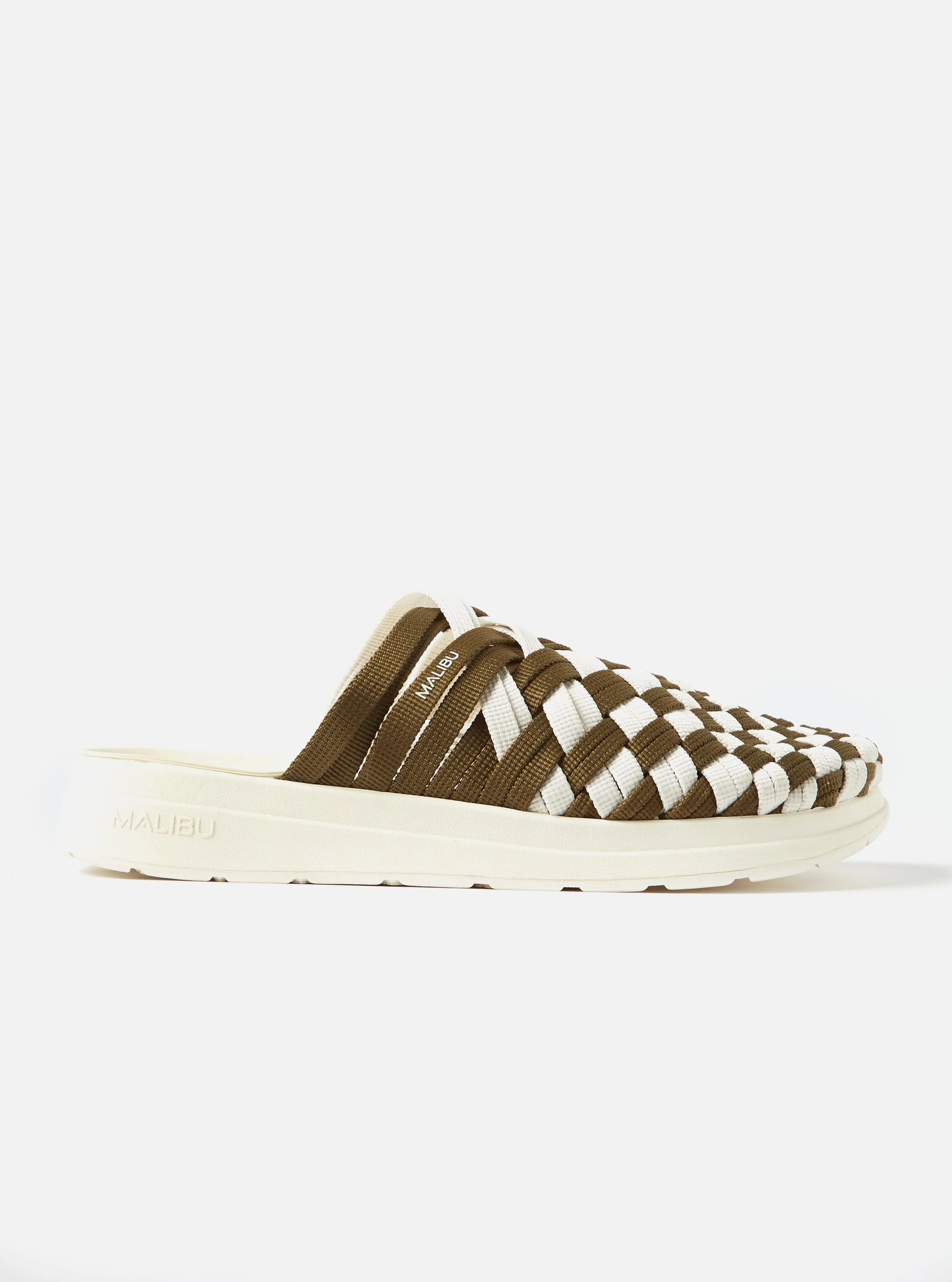 Malibu Olive/White Nylon Colony Classic sold by Universal Works