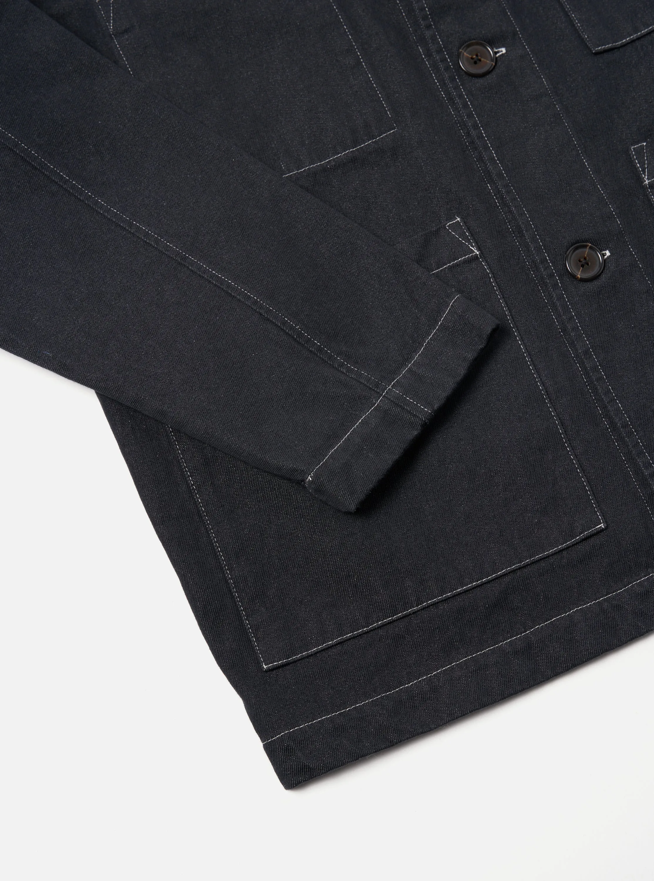 Universal Works Coverall Jacket in Black Cali Denim sold by Universal Works product image thumbnail 5